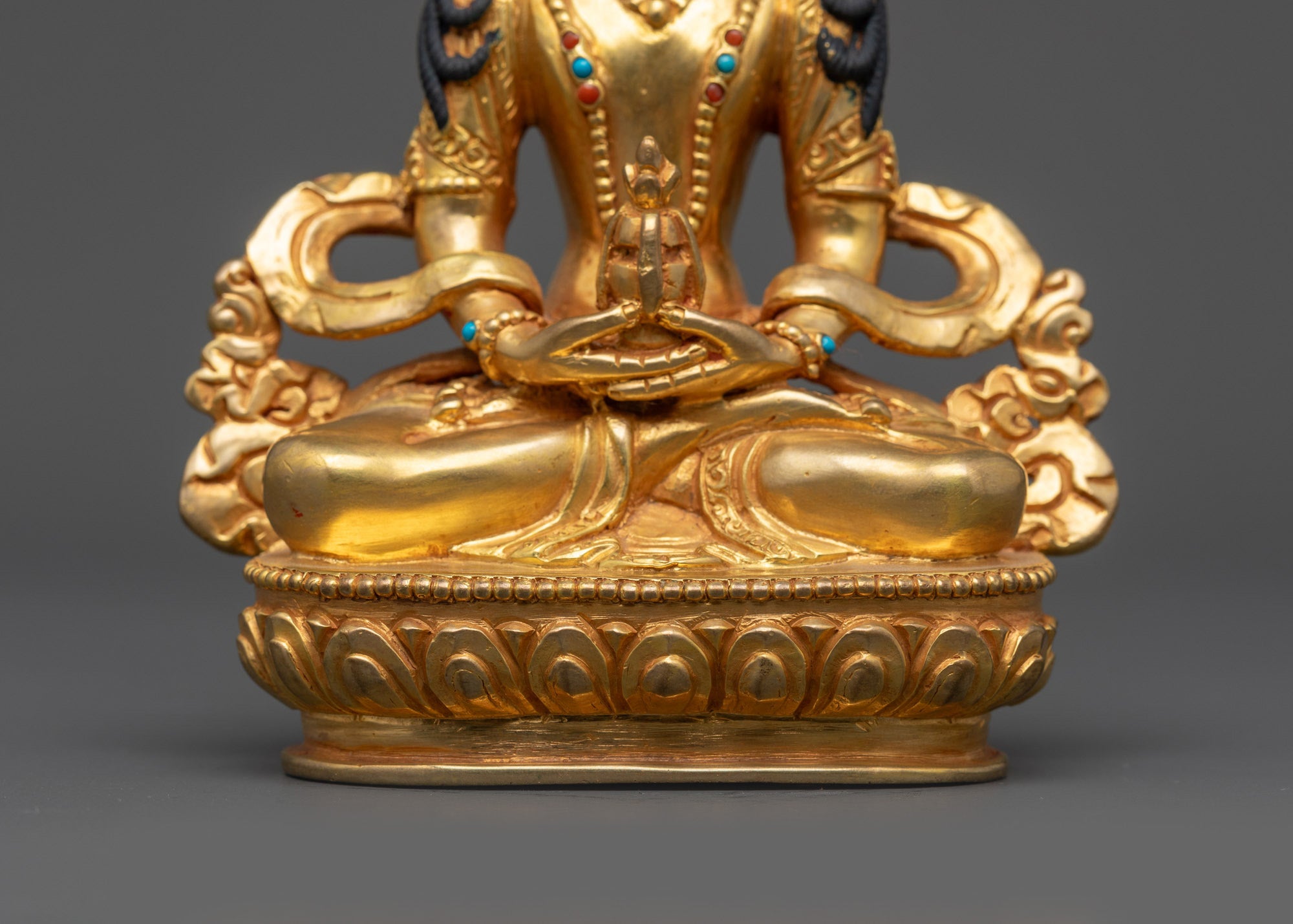 Handcrafted Amitayus Statue | Sacred Tibetan Deity of Long Life