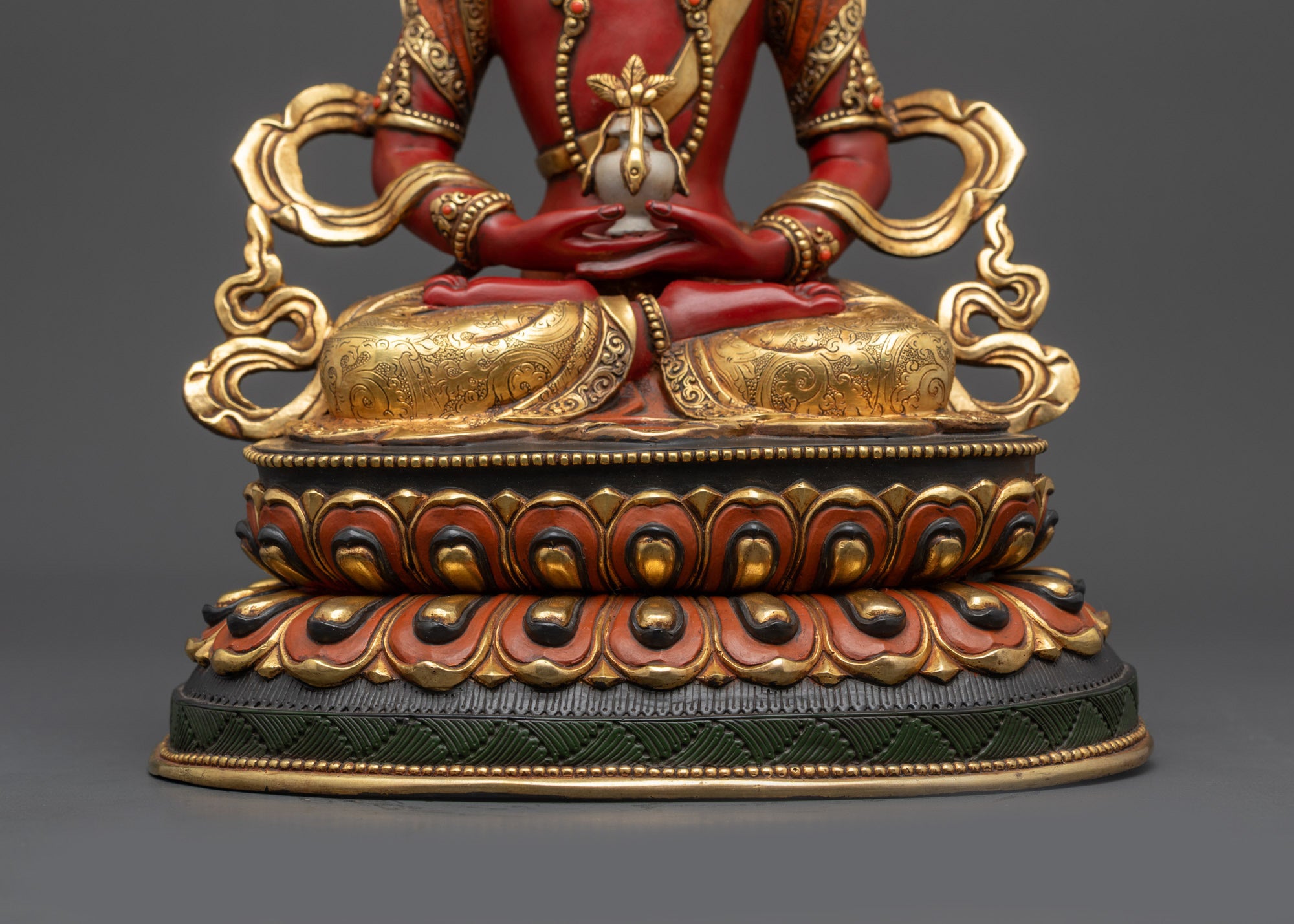 Divine Statue of Long Life Amitayus | Buddhist Sculpture for Longevity