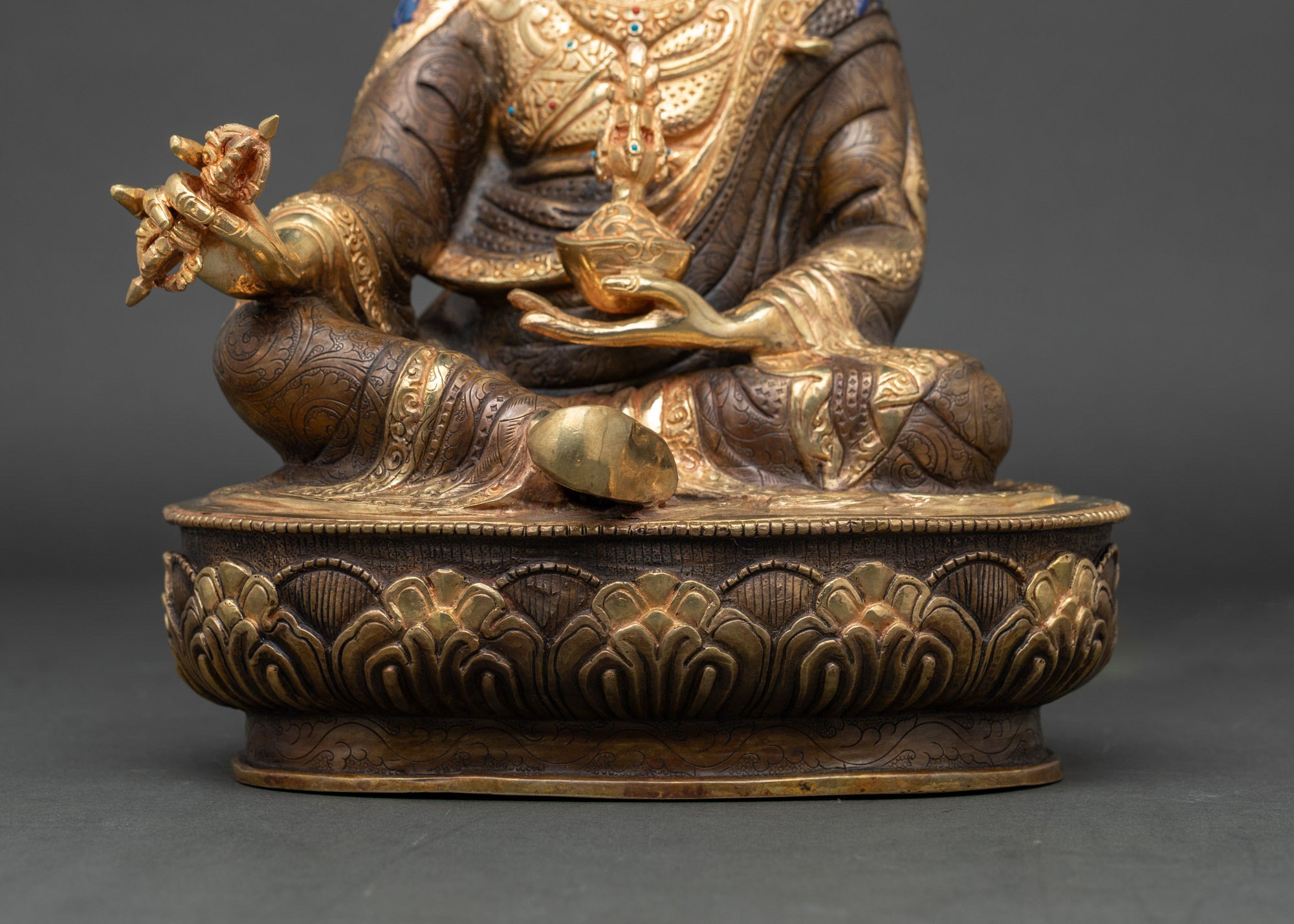 Exquisite Guru Rinpoche Statue | Traditional Nepalese Handcrafted Art