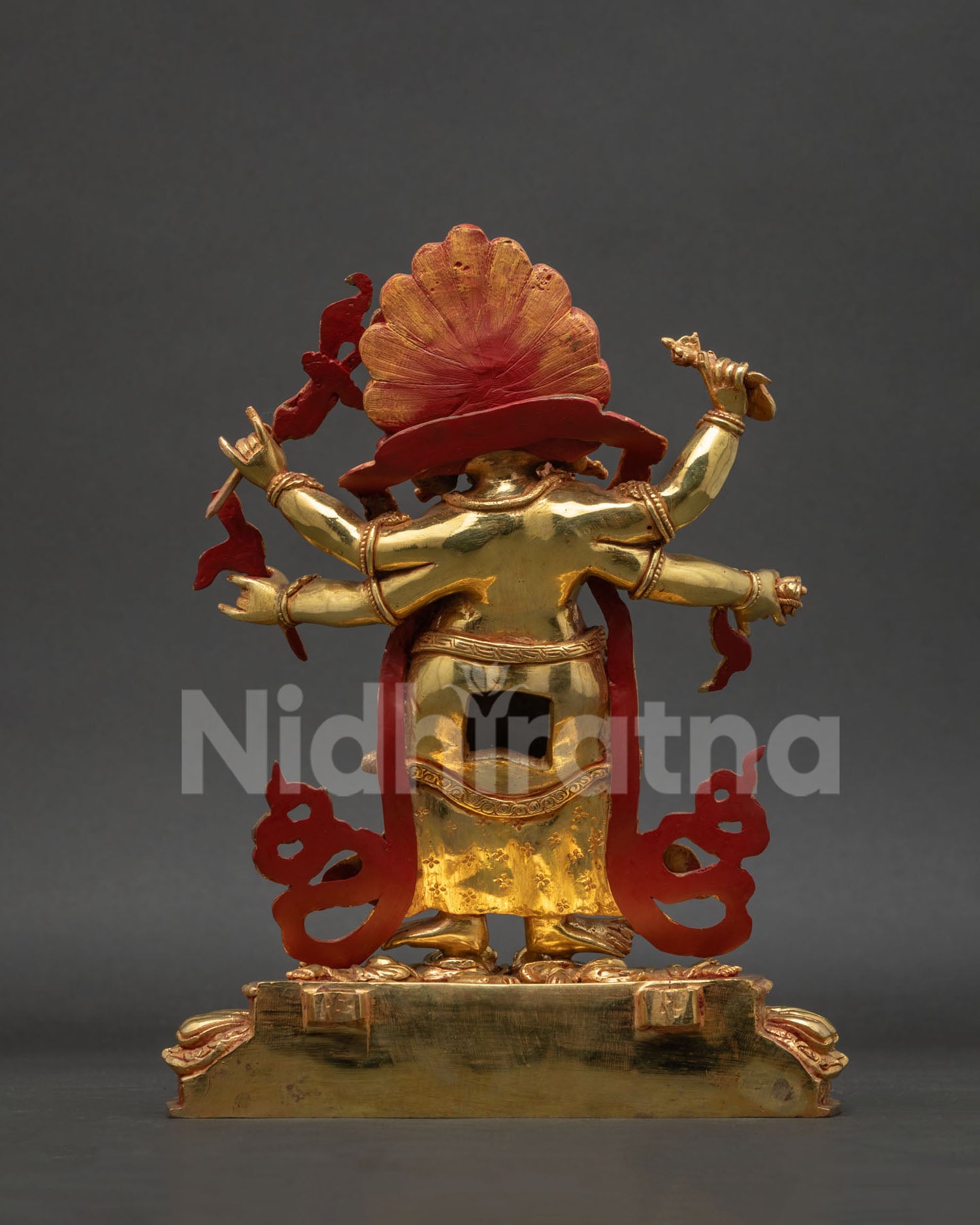 White Mahakala Statue | Invoke Protection and Spiritual Strength