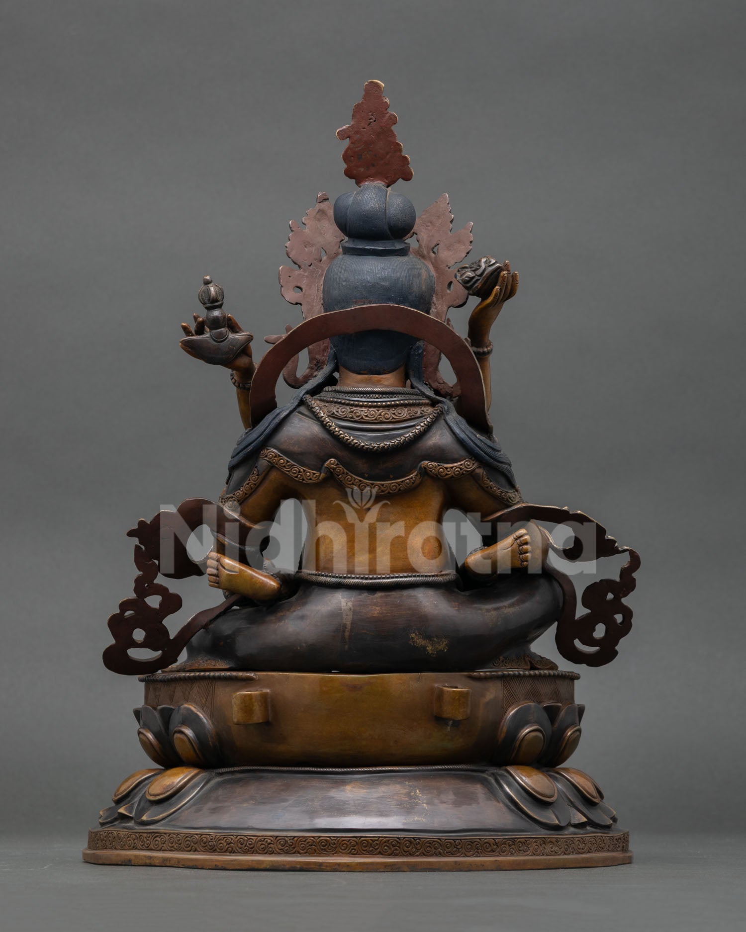 Green Dzambhala Statue – Wealth Attracting Buddhist Decor