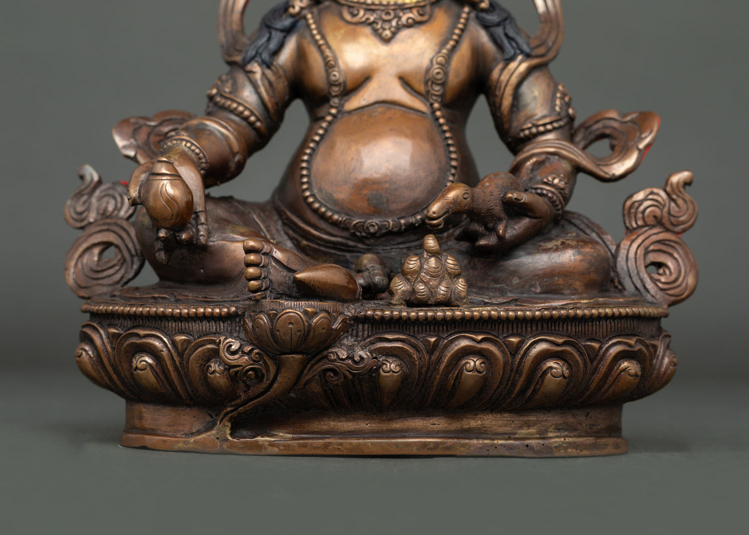 Handcrafted Dzambhala Statue | Buddhist Wealth Buddha