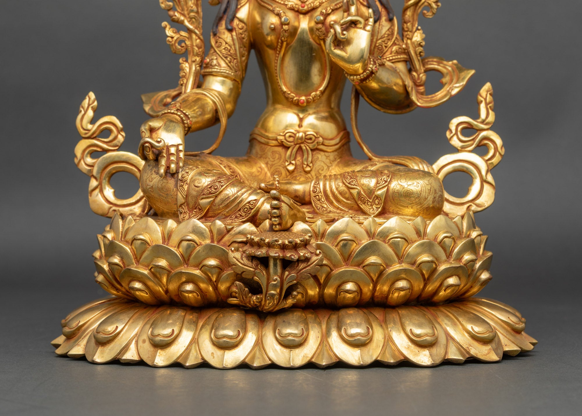 Blessed Green Tara Figurine | Handcrafted Nepalese Artwork