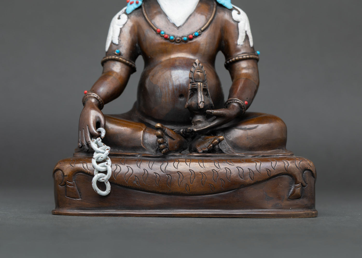 Thangtong Gyalpo Statue | Oxidized Copper Buddhist Sculpture