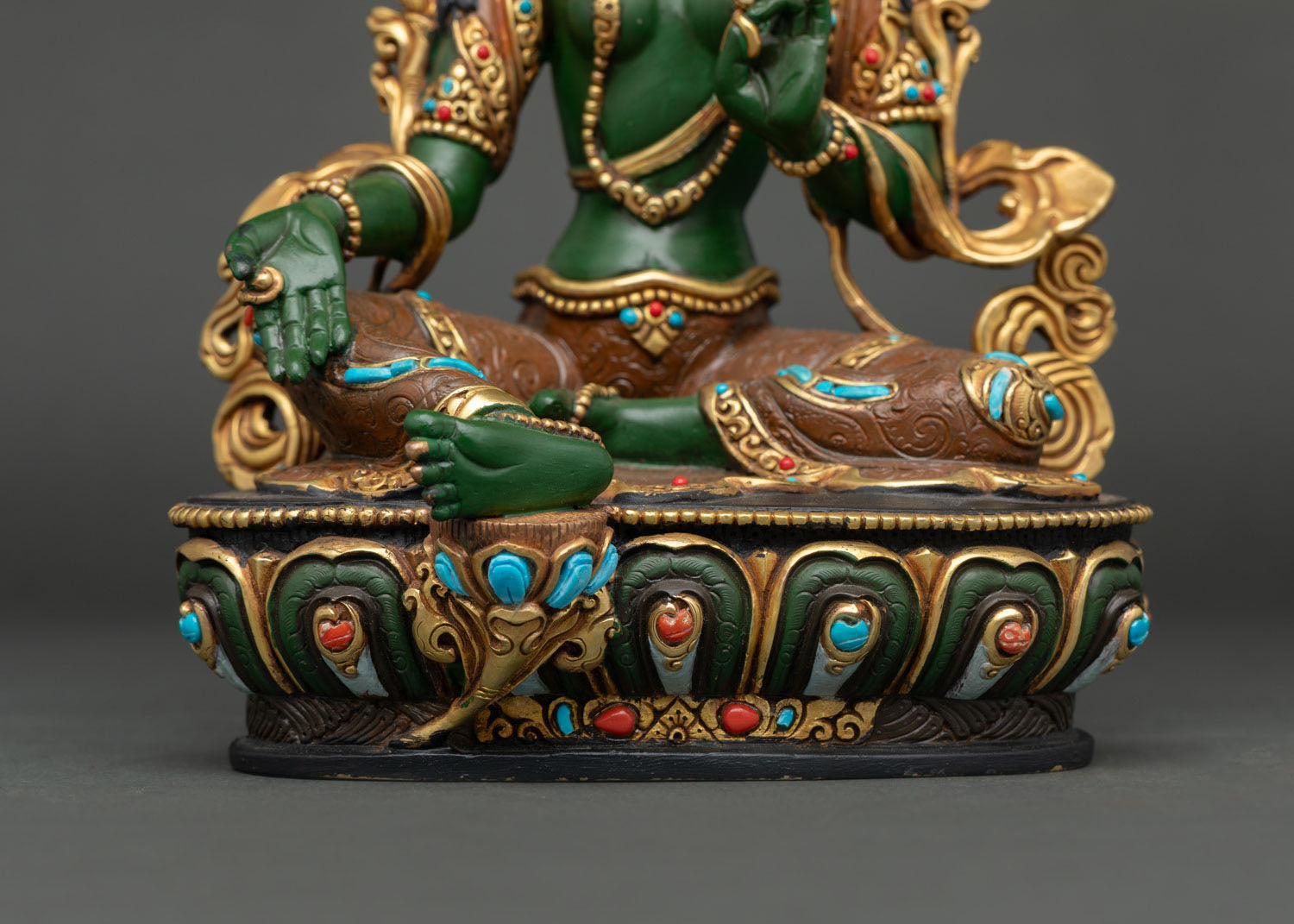 Green Tara Statue | Traditional Buddhist Art for Home Altar