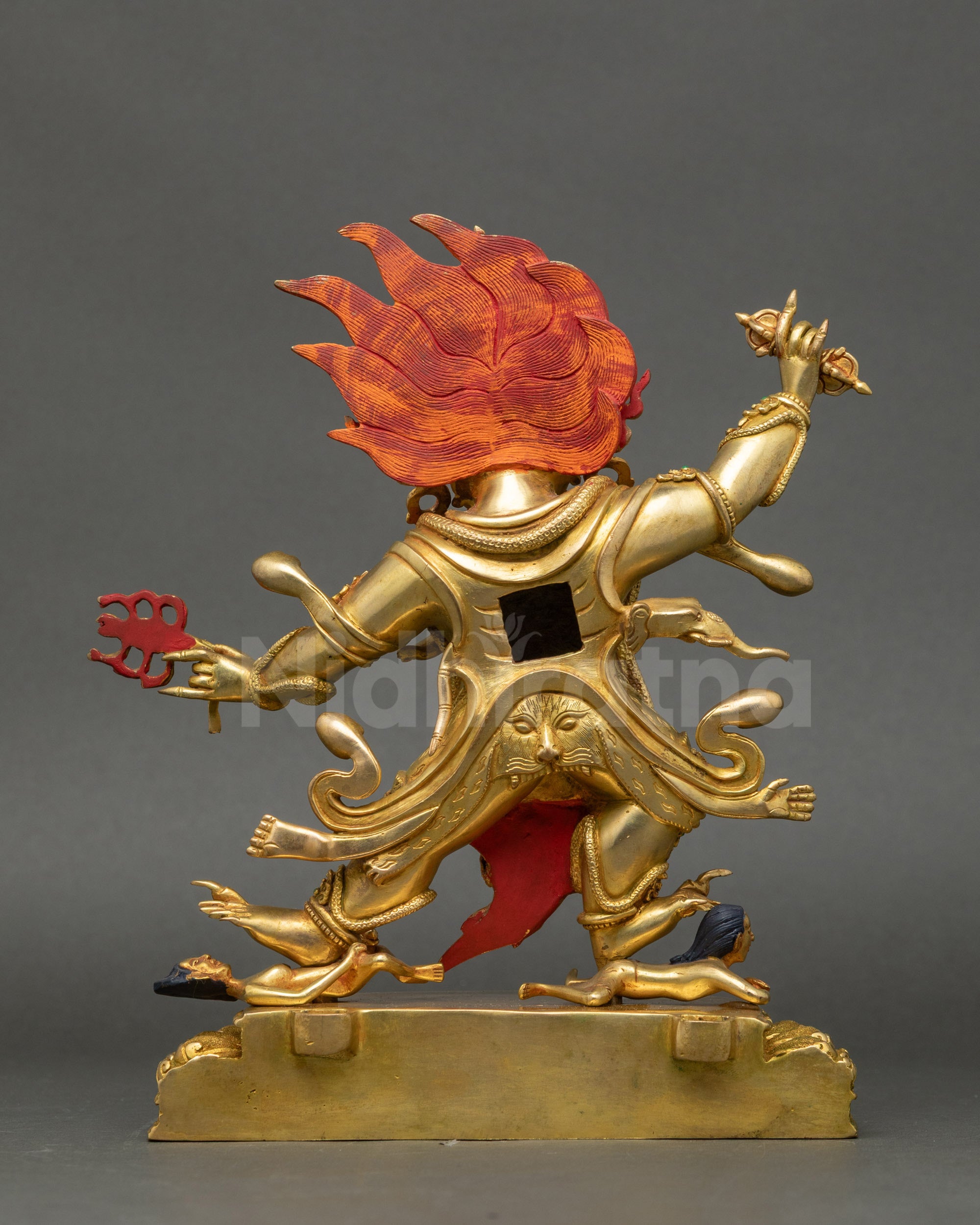 Tibetan Guru Dragpo Statue | Fierce Guardian of Dharma Sculpture