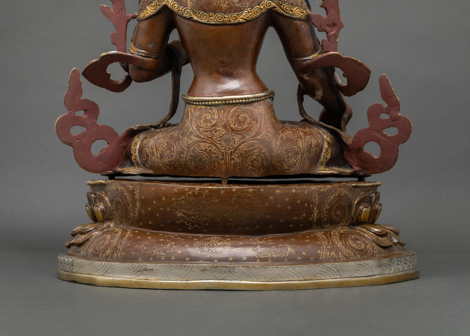 Enlightened White Tara Figurine | Premium Oxidized Copper Statue