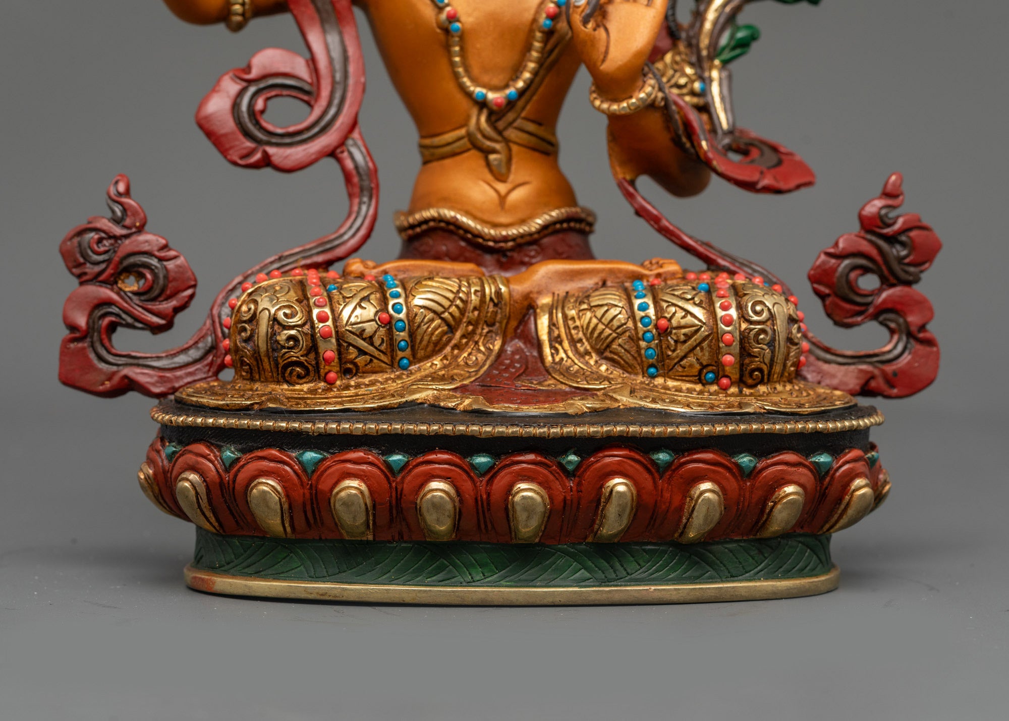 Nepalese Handcrafted Manjushri Statue | Wisdom & Enlightenment Deity