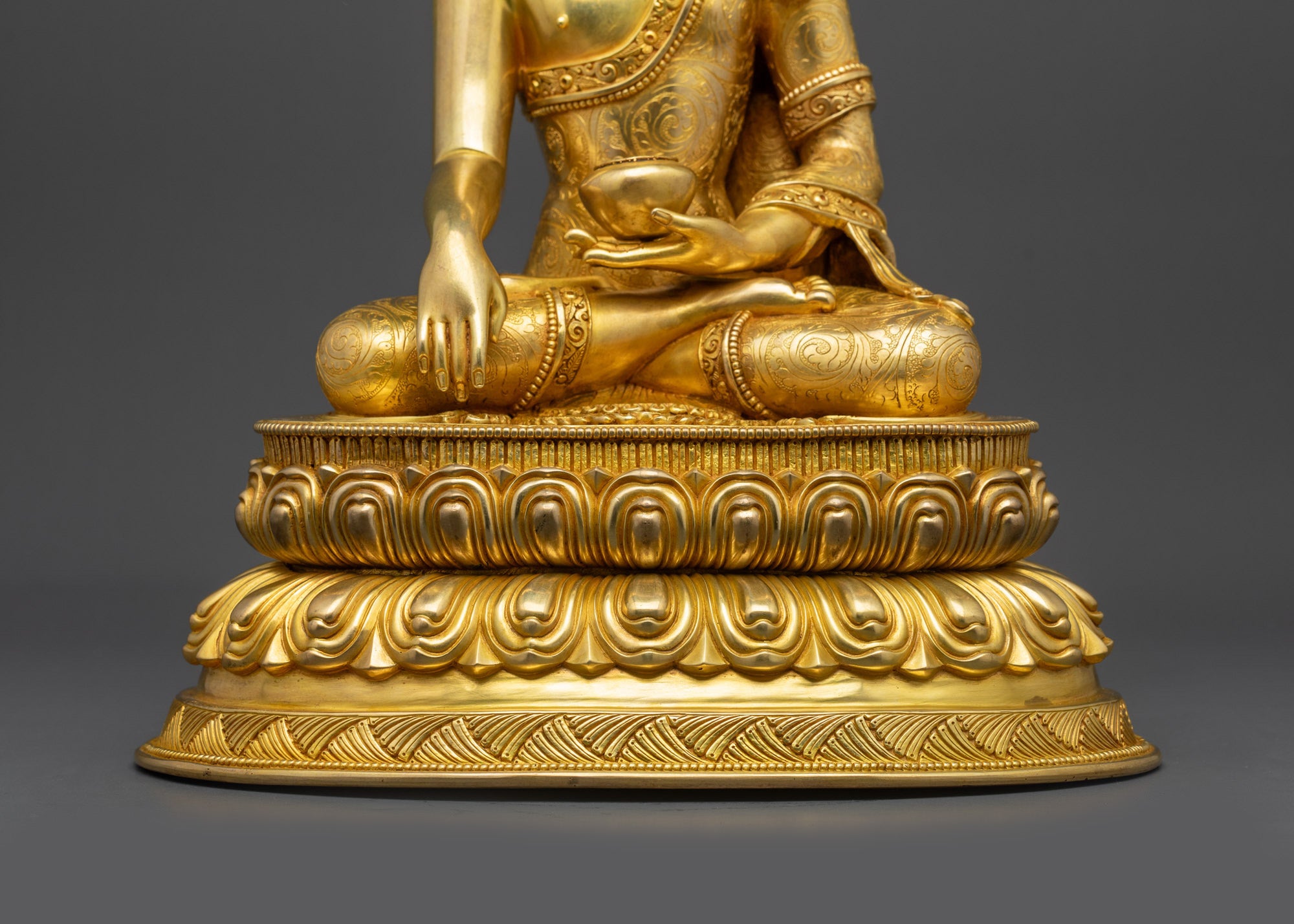Exquisite Meditating Shakyamuni Buddha Statue | Handicrafted in Nepal