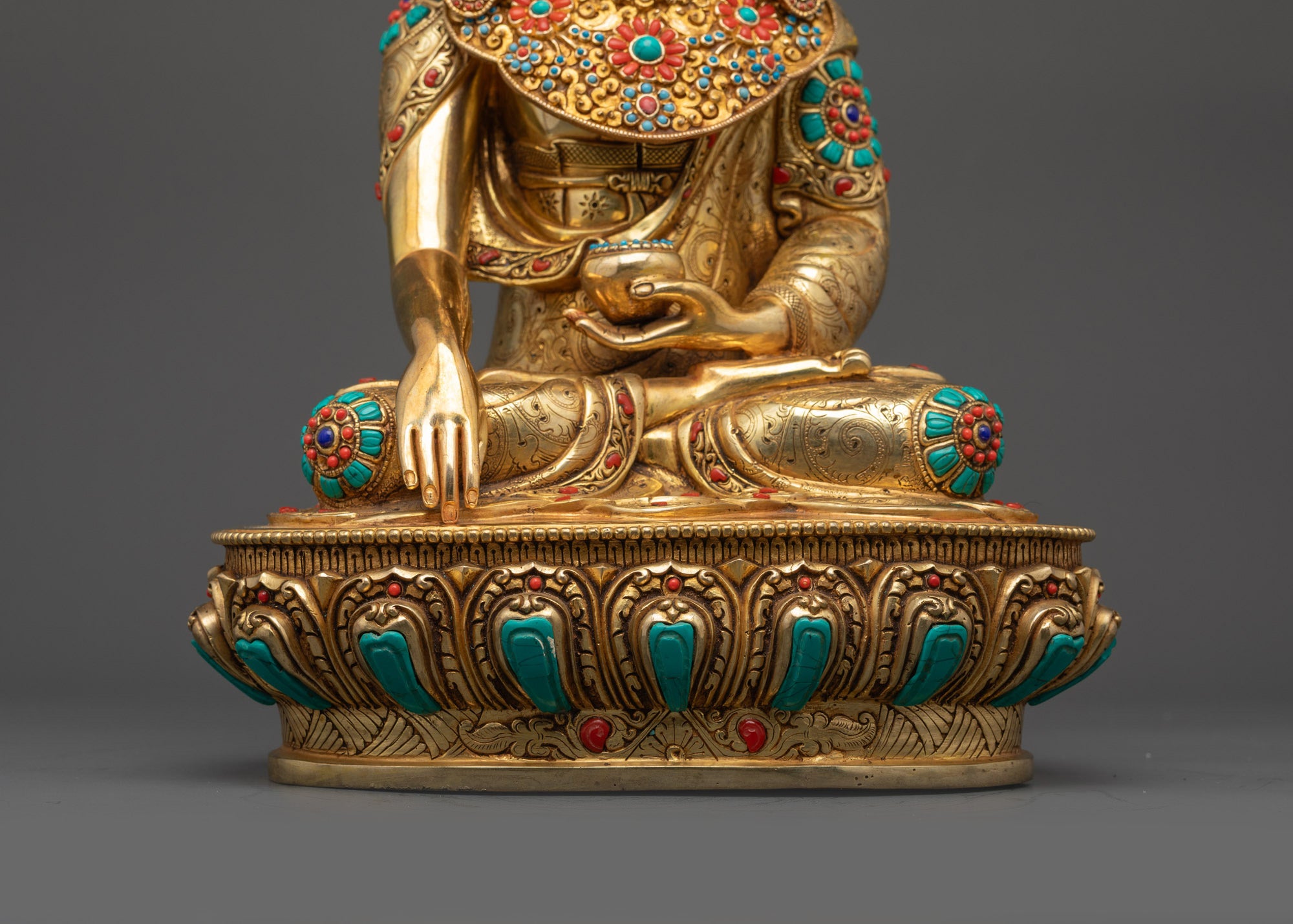 Tibetan Jowo Rinpoche Buddha Statue | Exquisite Handmade Tibetan Altar