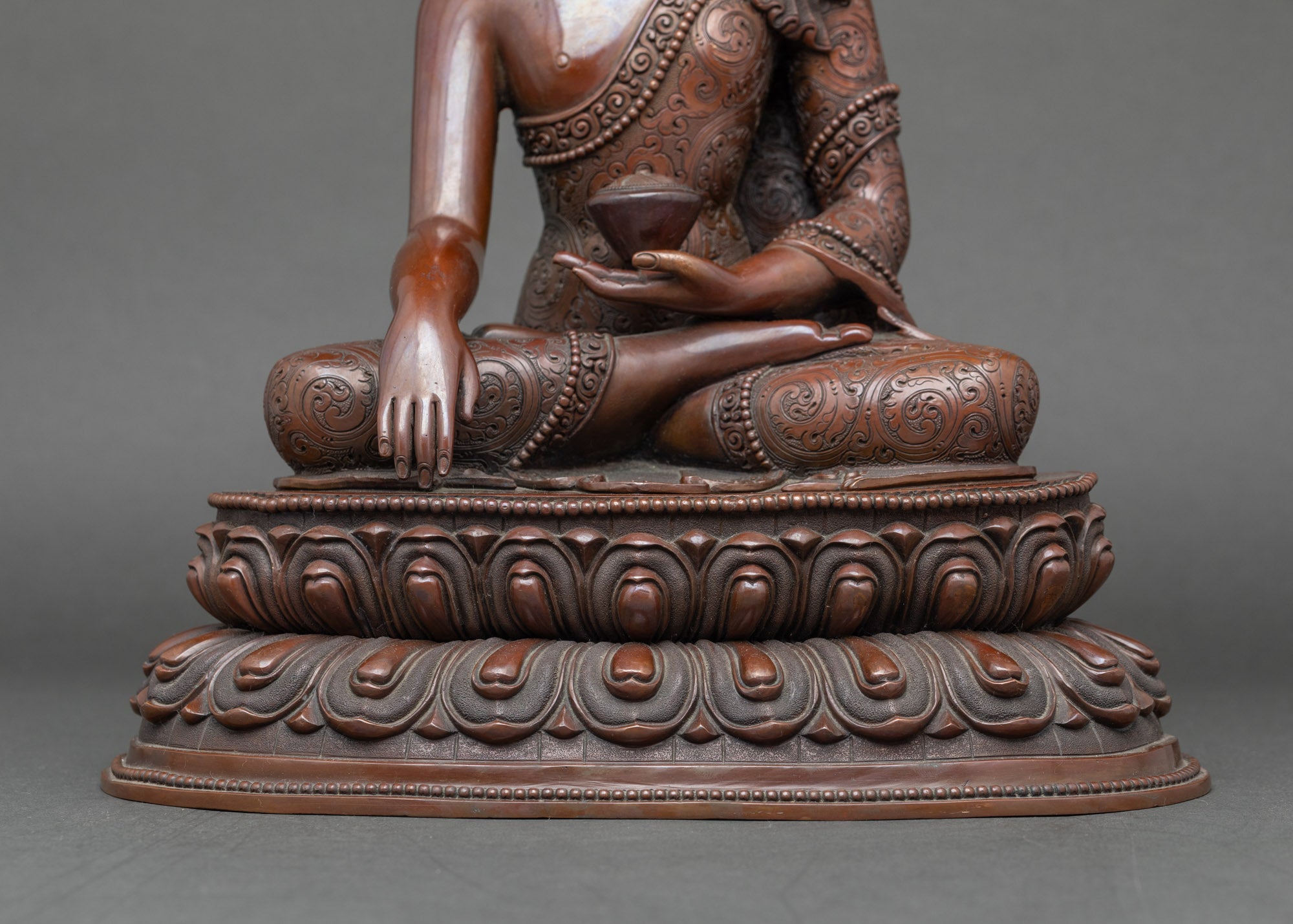 Triple Buddha Statue Set | Handcrafted Himalayan Spiritual Sculpture