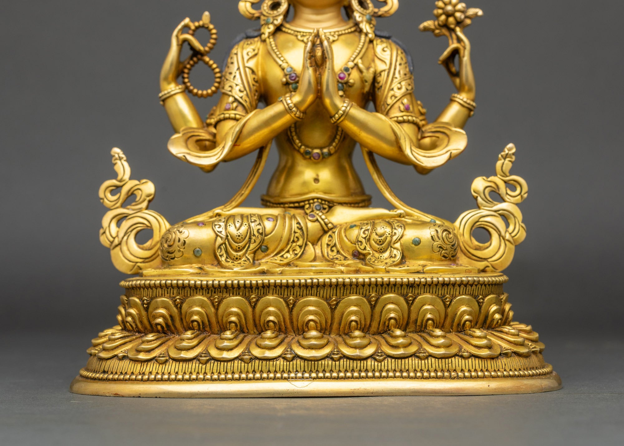 Bodhisattva Chenrezig Statue | 24K Gold Guaranteed Sculpture