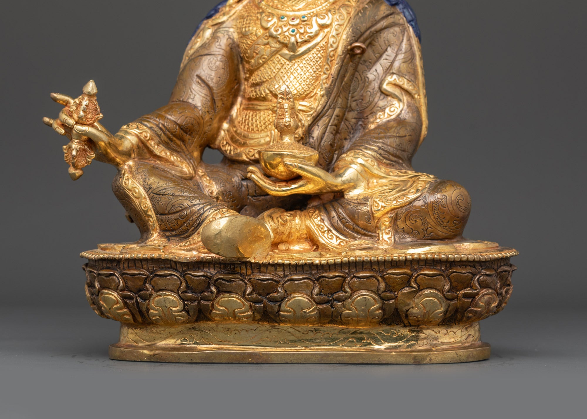 Guru Padmasambhava Statue | Handcrafted Tibetan Master Sculpture