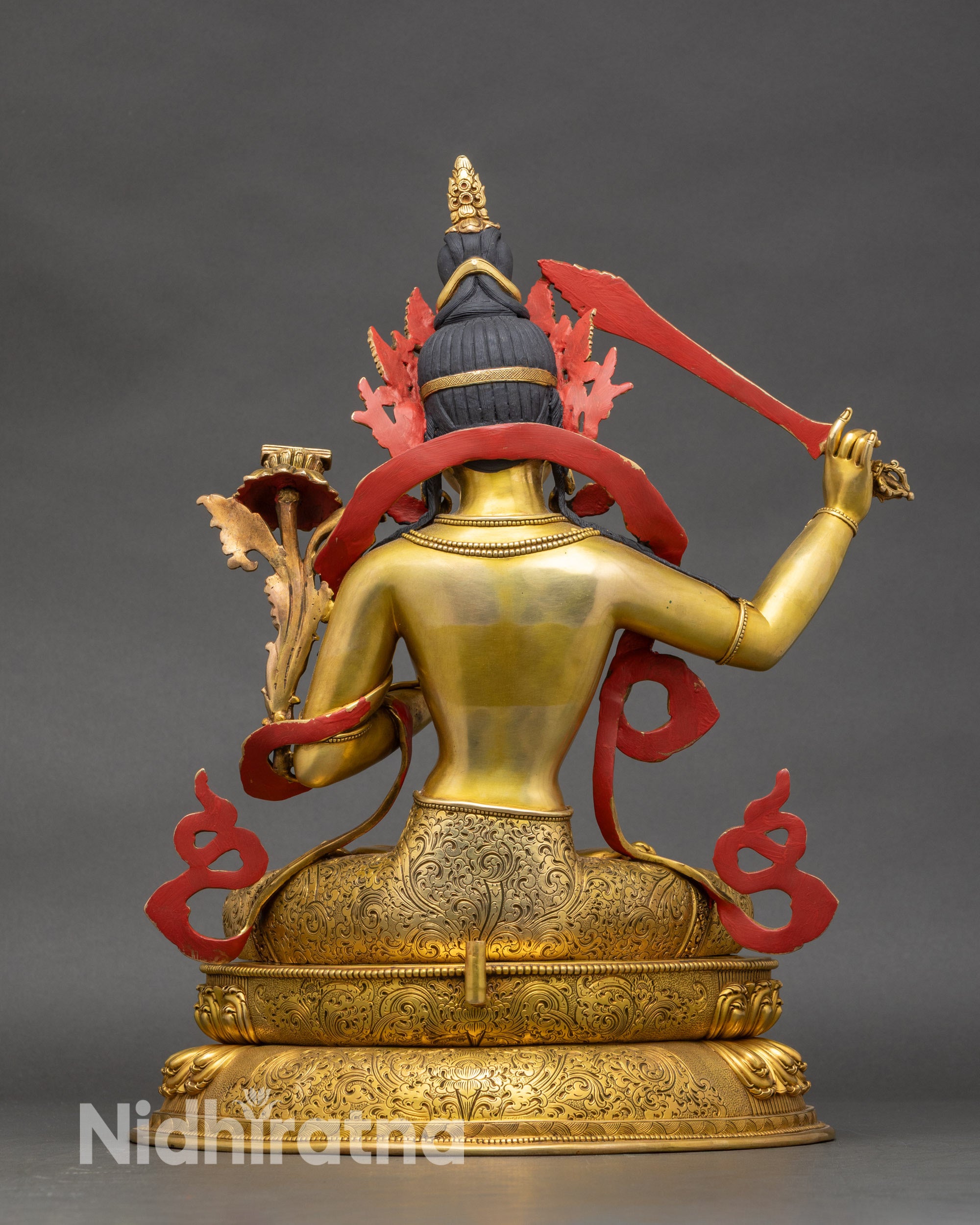 Handmade Manjushri Bodhisattva Statue | Meditation & Spiritual Decor