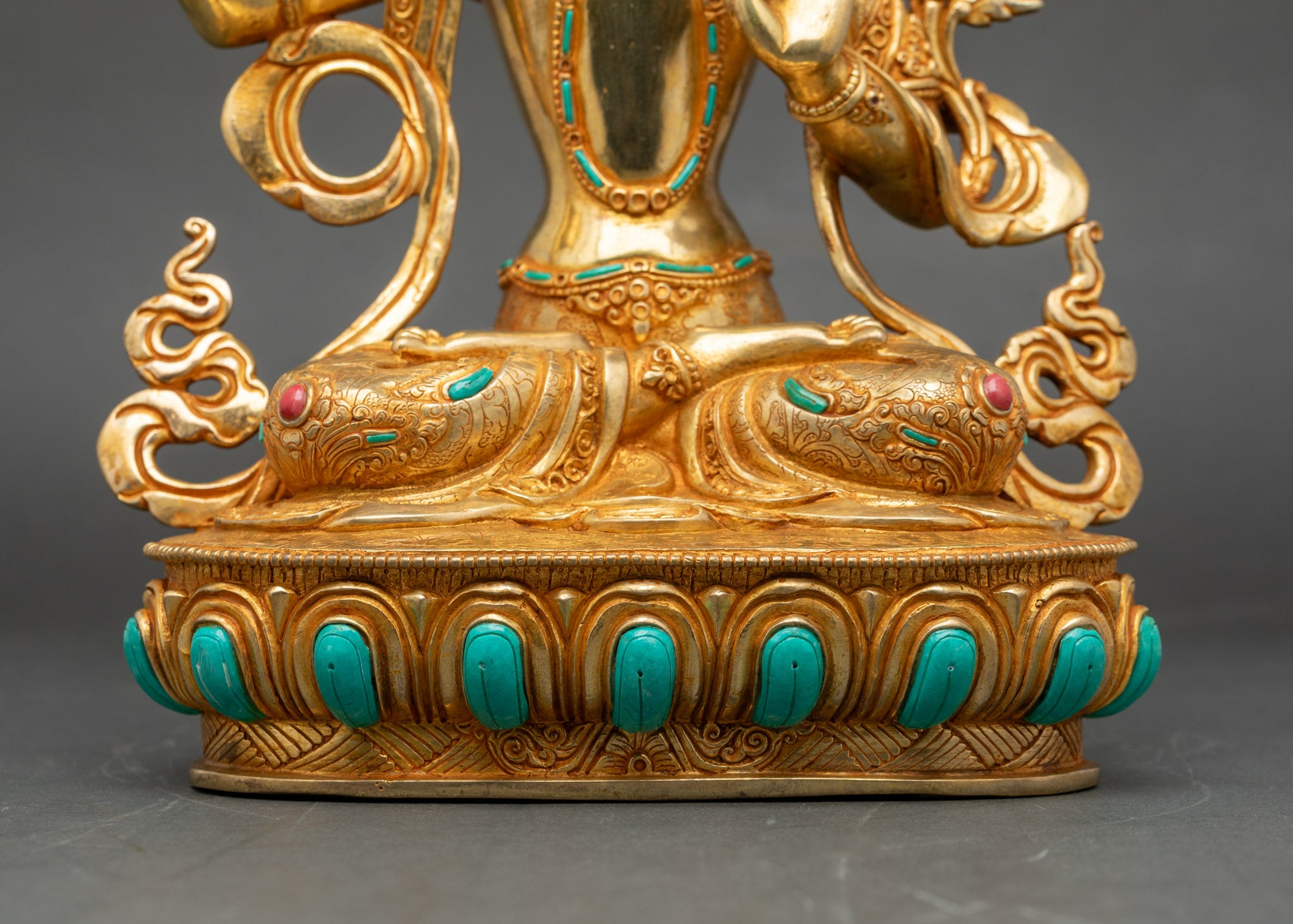 Tibetan Goddess Manjushri Sculpture - The Lord of Divine Knowledge