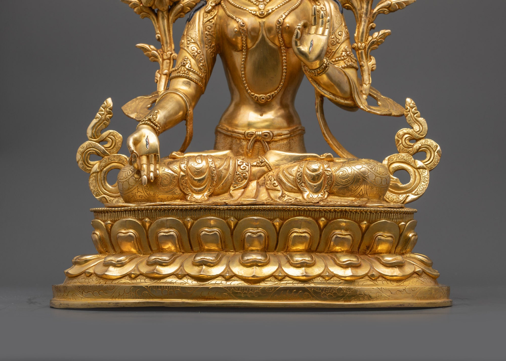 Handcrafted White Tara Statue | Nepalese Goddess of Compassion Idol