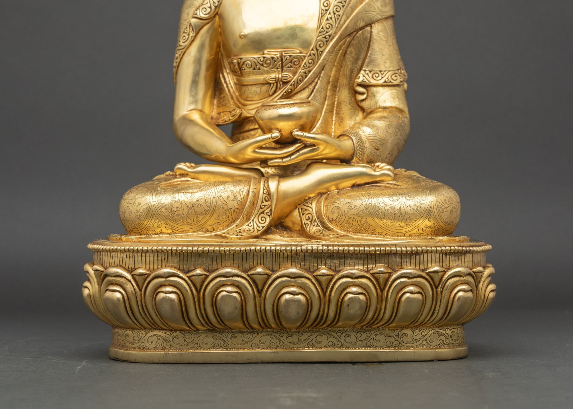 Traditional Amida Nyorai Statue | Pure Land Buddha Sculpture