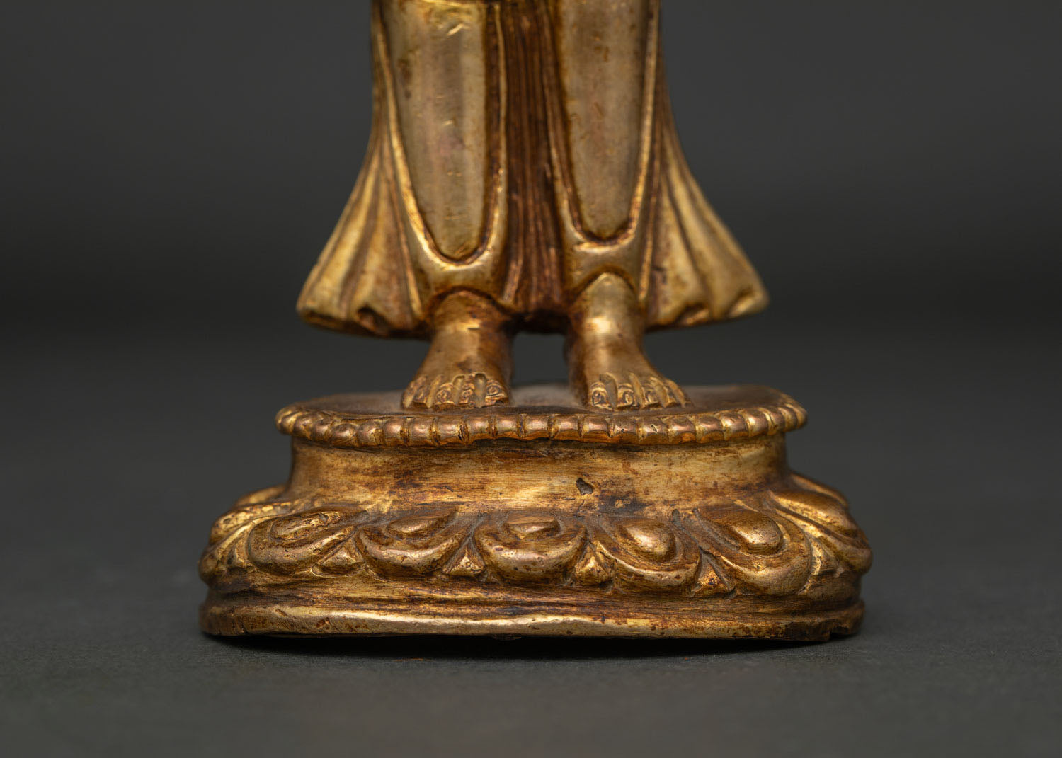 Standing Shakyamuni Buddha Statue | Nepalese Copper Sculpture