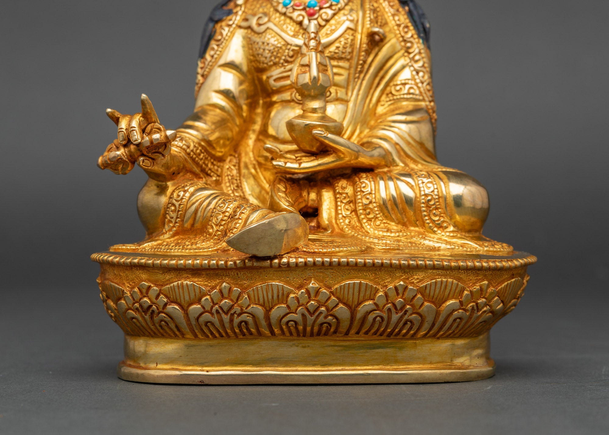 Divine Guru Rinpoche Statue for Meditation and Spiritual Practice