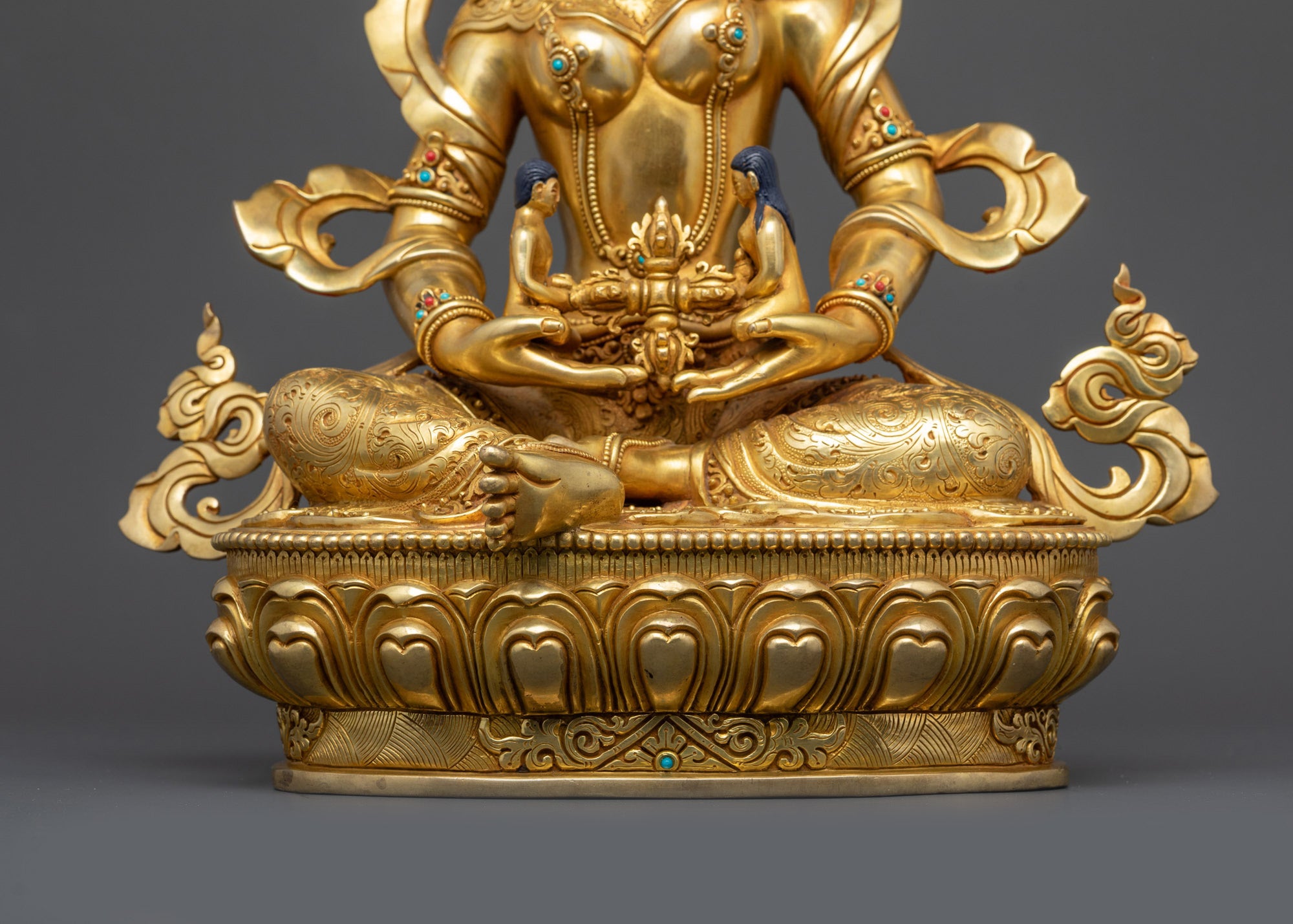 24K Gold-Gilded Green Tara Statue | Protecting Your Sacred Space