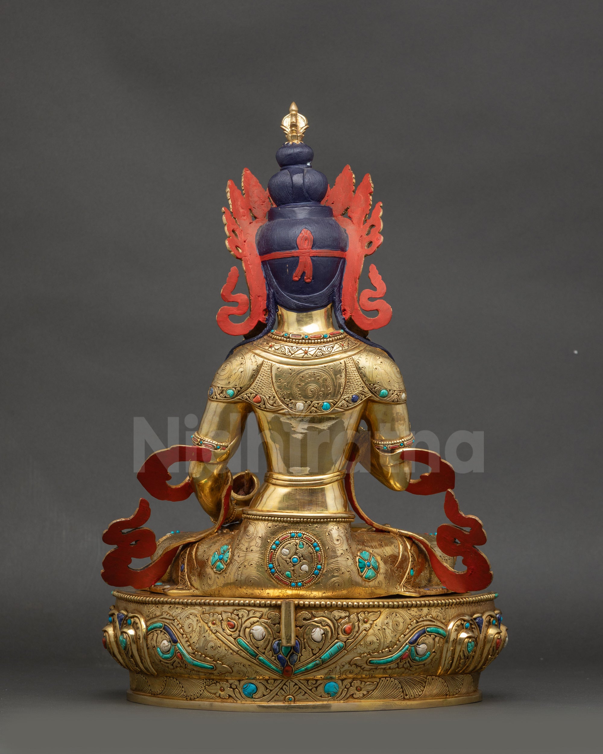 Premium Vajrasattva Statue | Traditional Tibetan Hand Carved Artwork