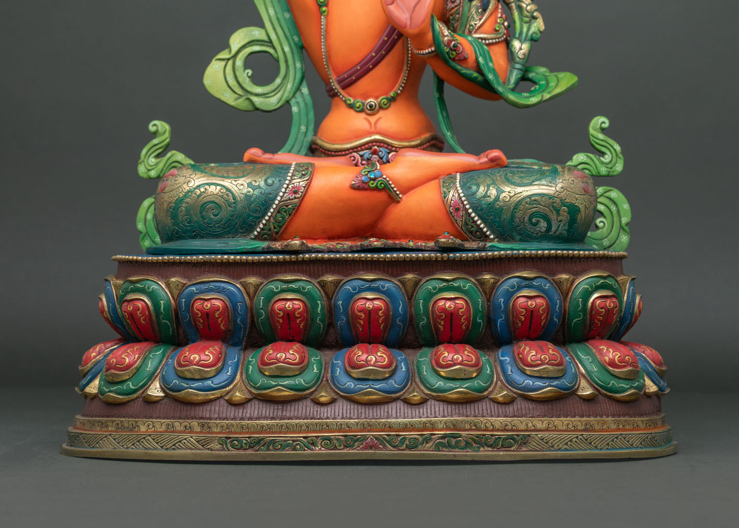Hand-Painted Manjushri Statue | Symbol of Transcendent Wisdom