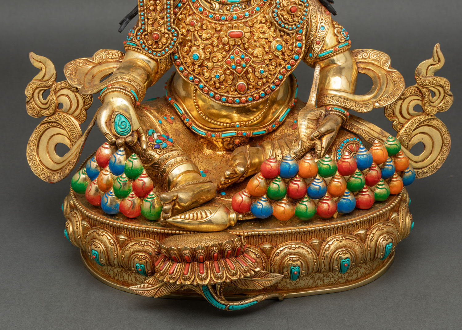 Crowned Dzambhala Statue | Invite Wealth & Prosperity