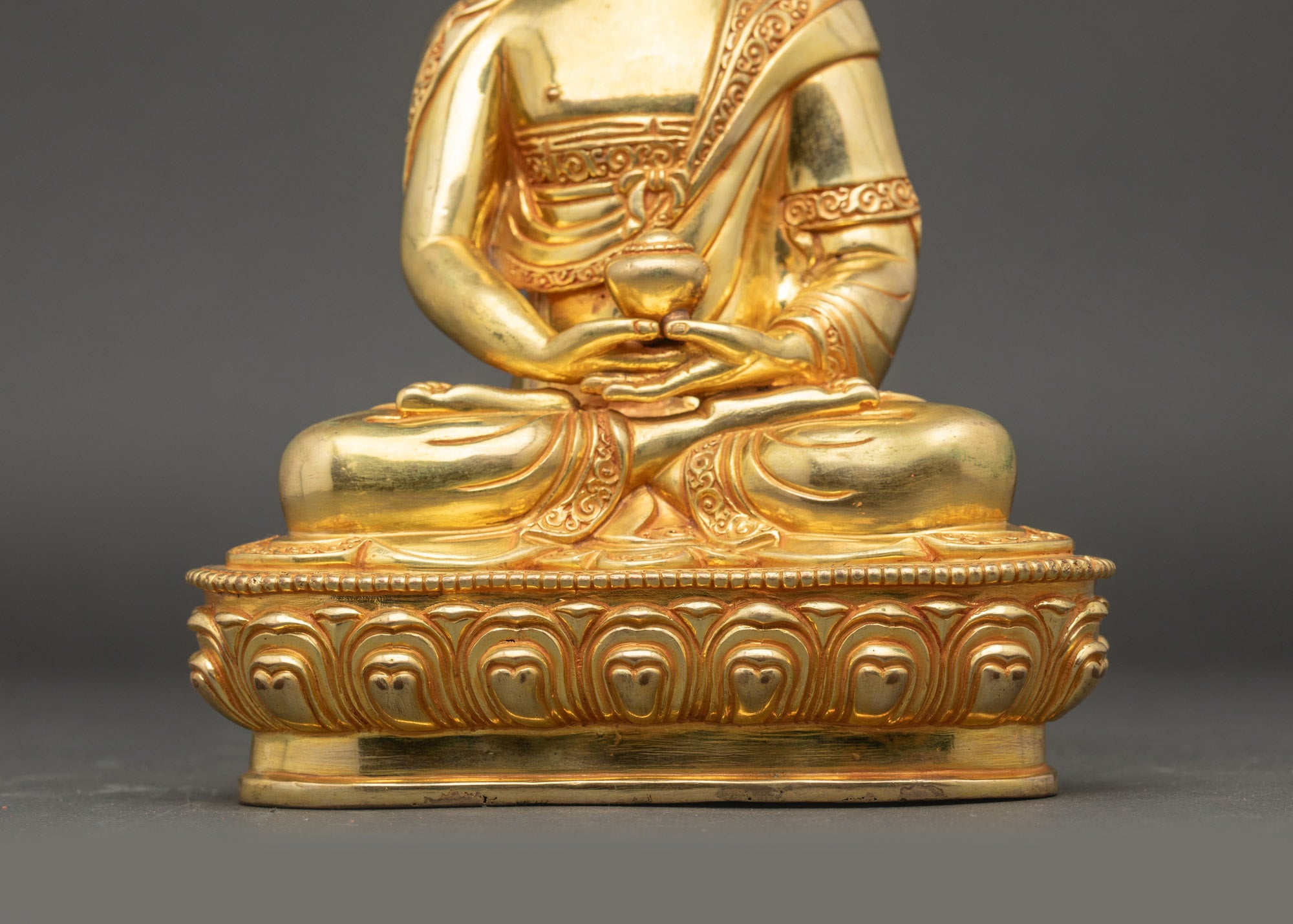 Amitabha Buddha Figurine | Spiritual Nepalese Buddhist Sculpture