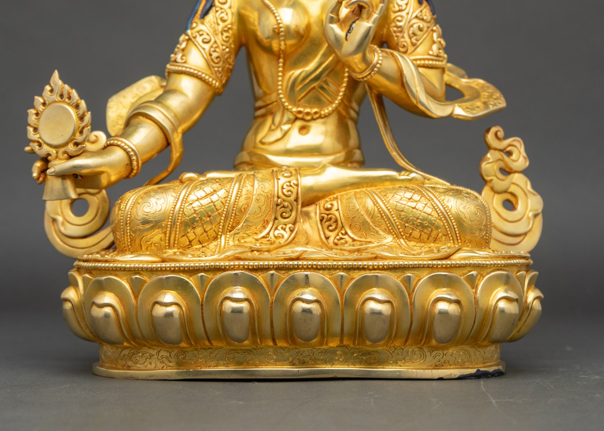White Umbrella Goddess Dukar Statue | Authentic Nepalese Craftsmanship