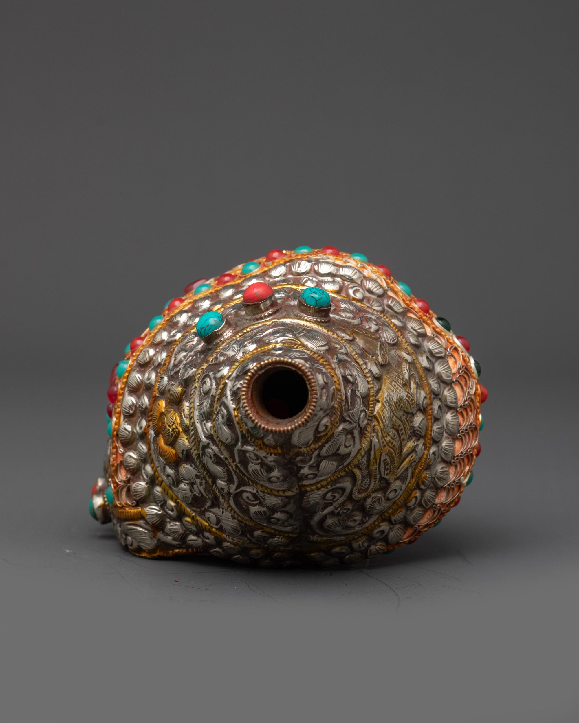 Tibetan Conch Shell | Sacred Shankh for Worship & Spiritual Offerings