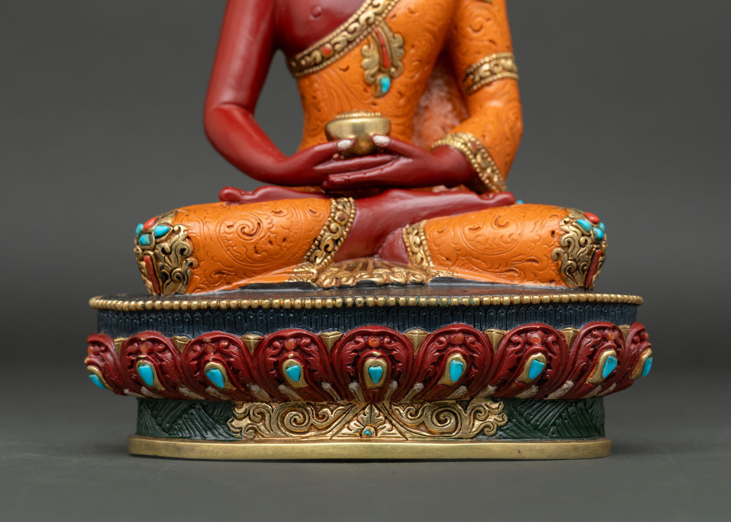 Hand-Painted Amitabha Buddha Statue | Nepali Art & Craft