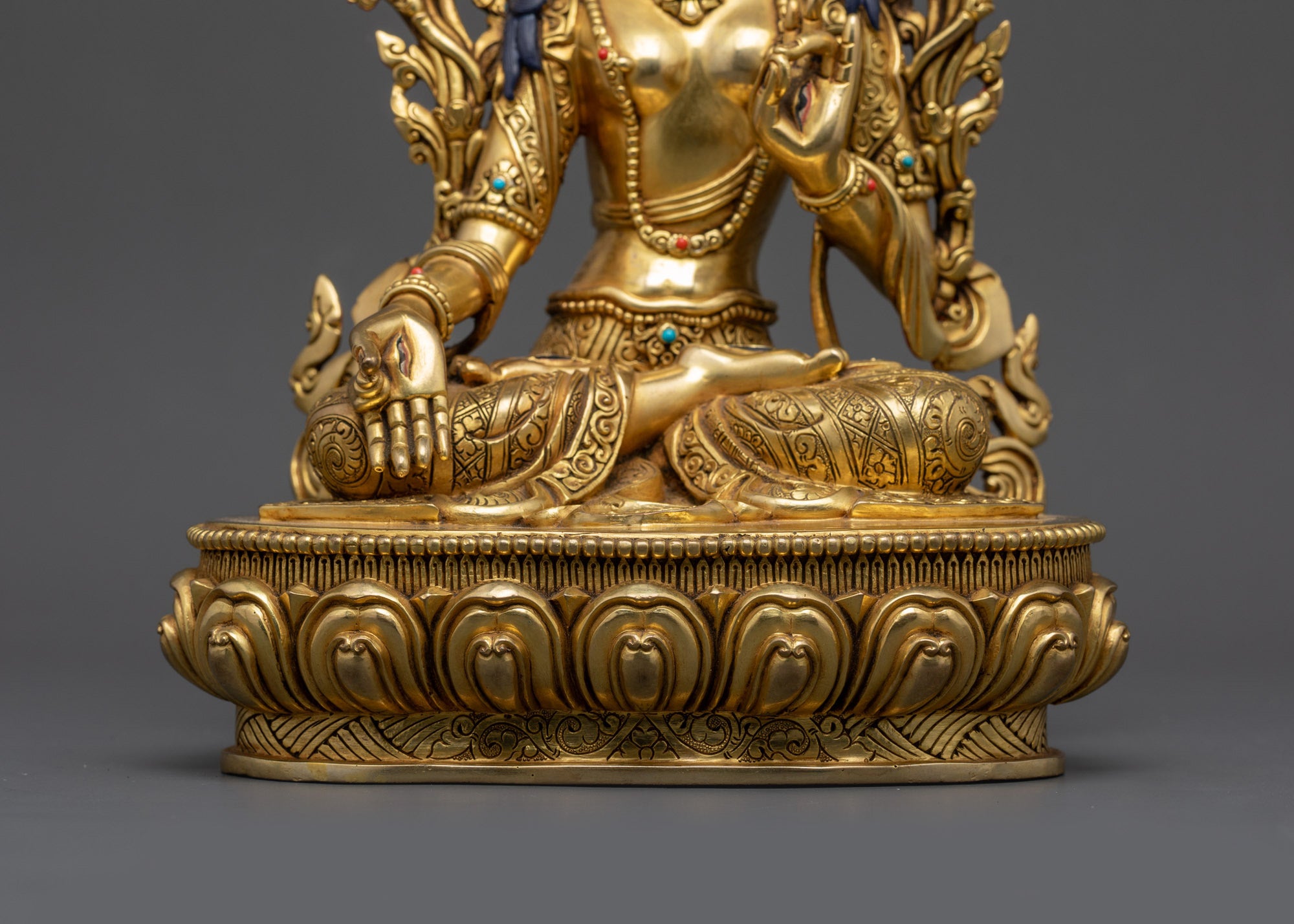 Sacred White Tara Statue | Handmade Buddhist Female Deity of Long Life