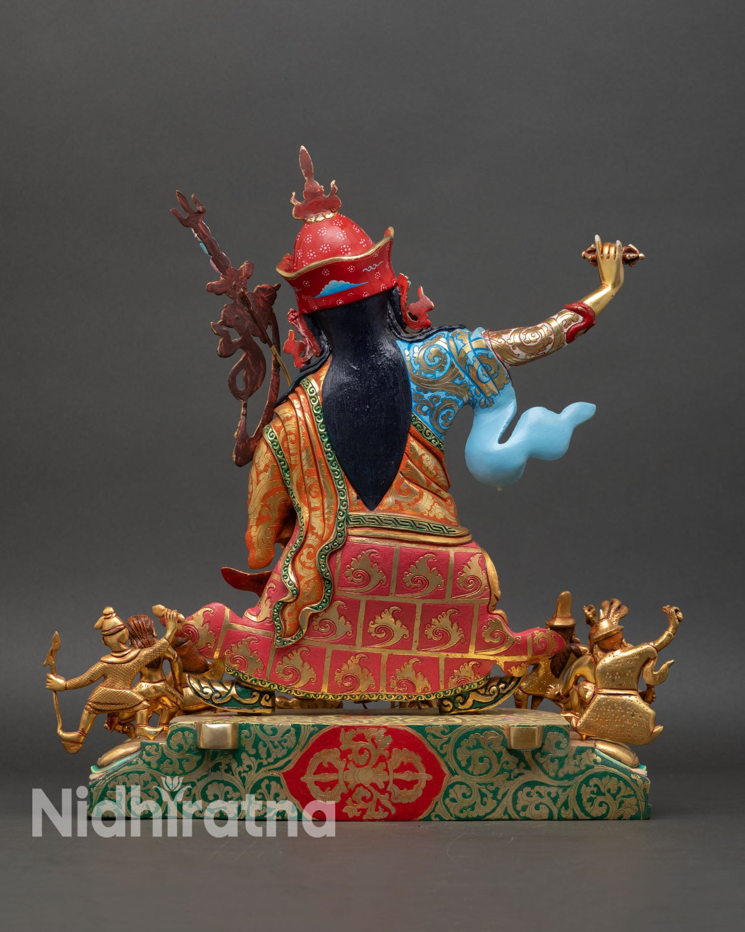 Standing Guru Rinpoche Statue | Buddhist Zen Decor from Nepal