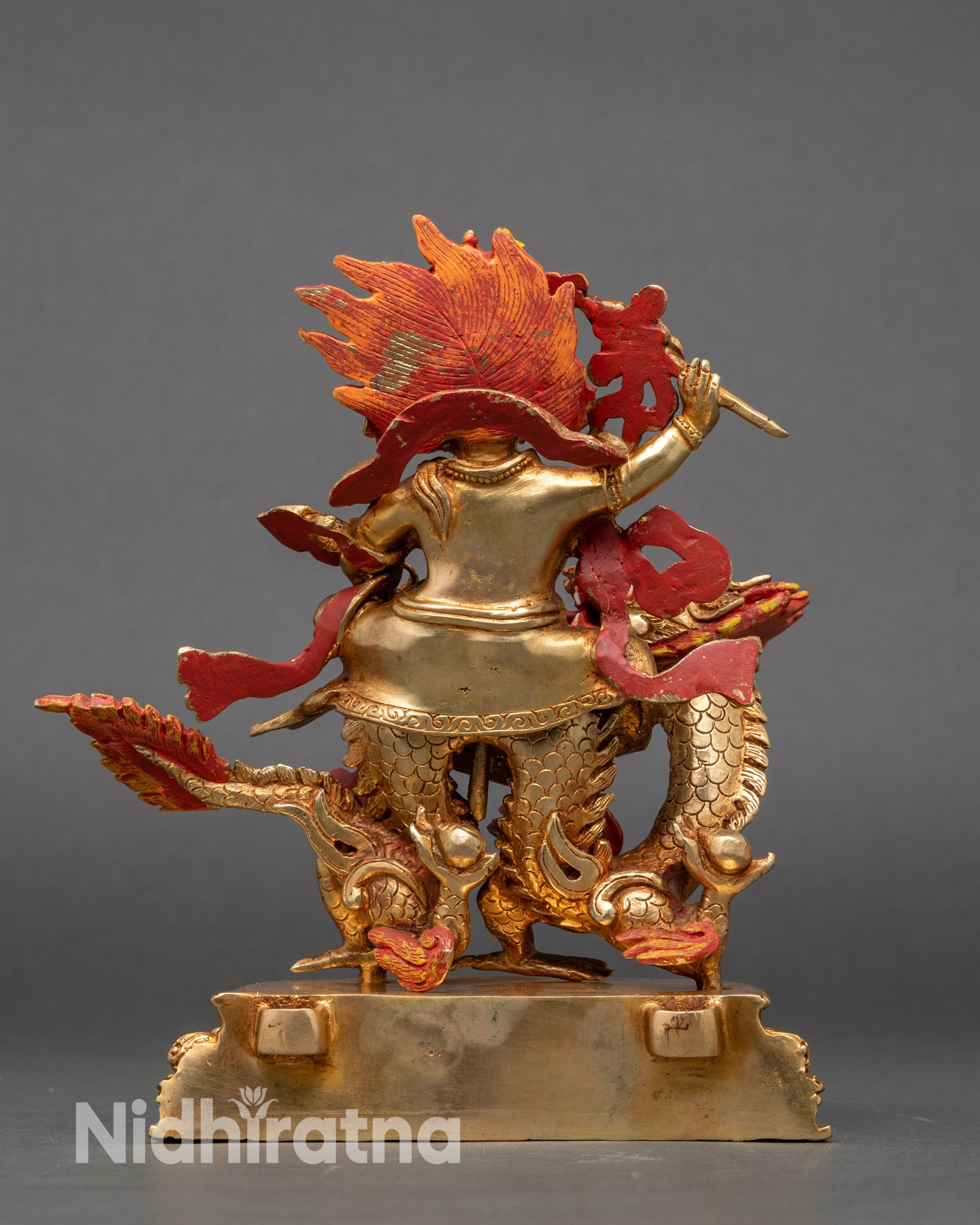 White Dzambhala Sculpture | Prosperity and Abundance Altar Piece