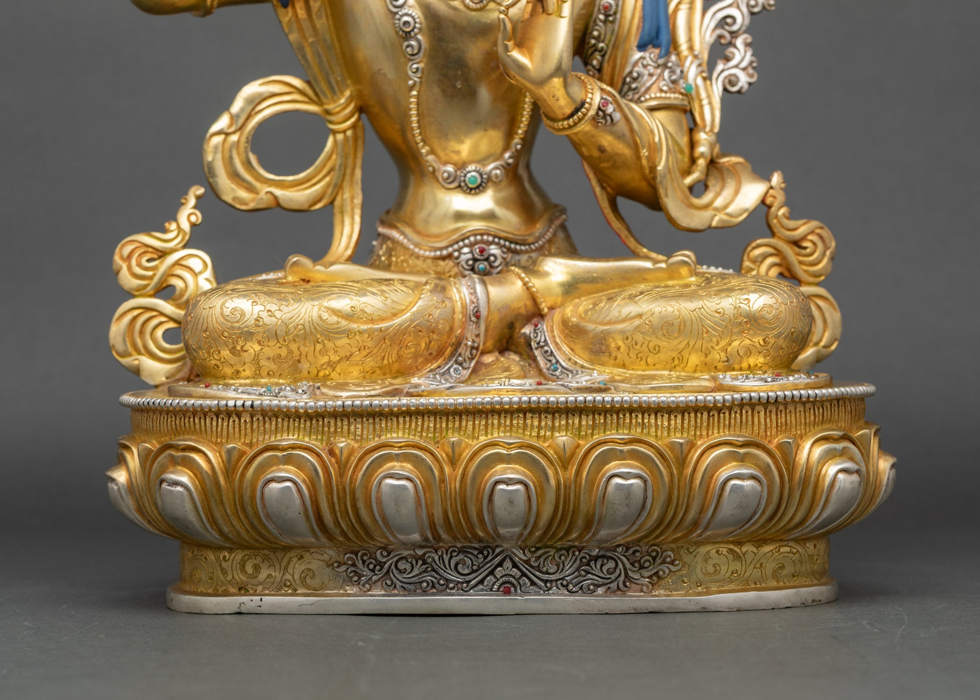 Manjushri Statue | Lost-Wax Casted Wisdom Bodhisattva Figurine