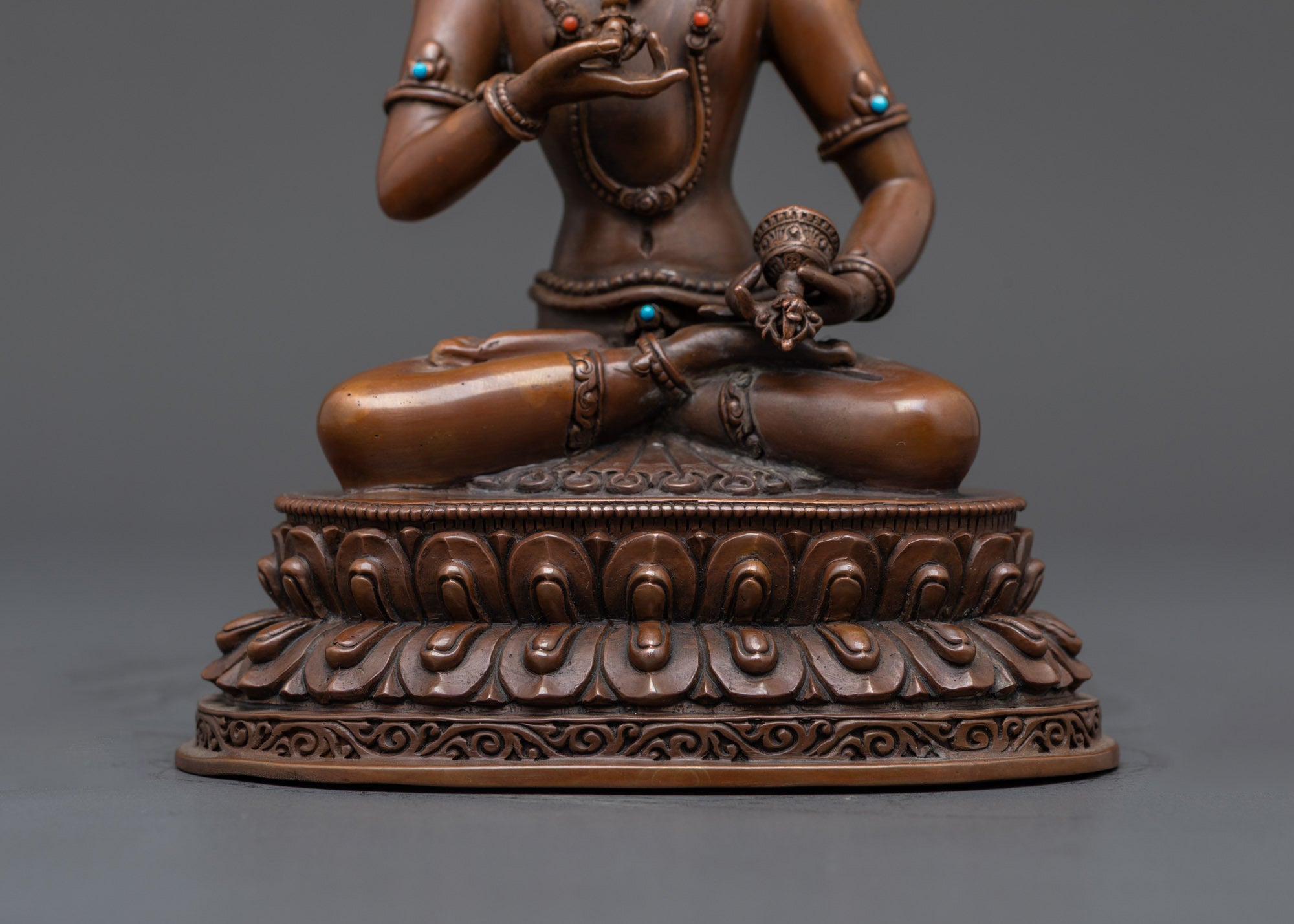Handcrafted Oxidized Dorje Sempa Statue | Tibetan Buddhist Sculpture