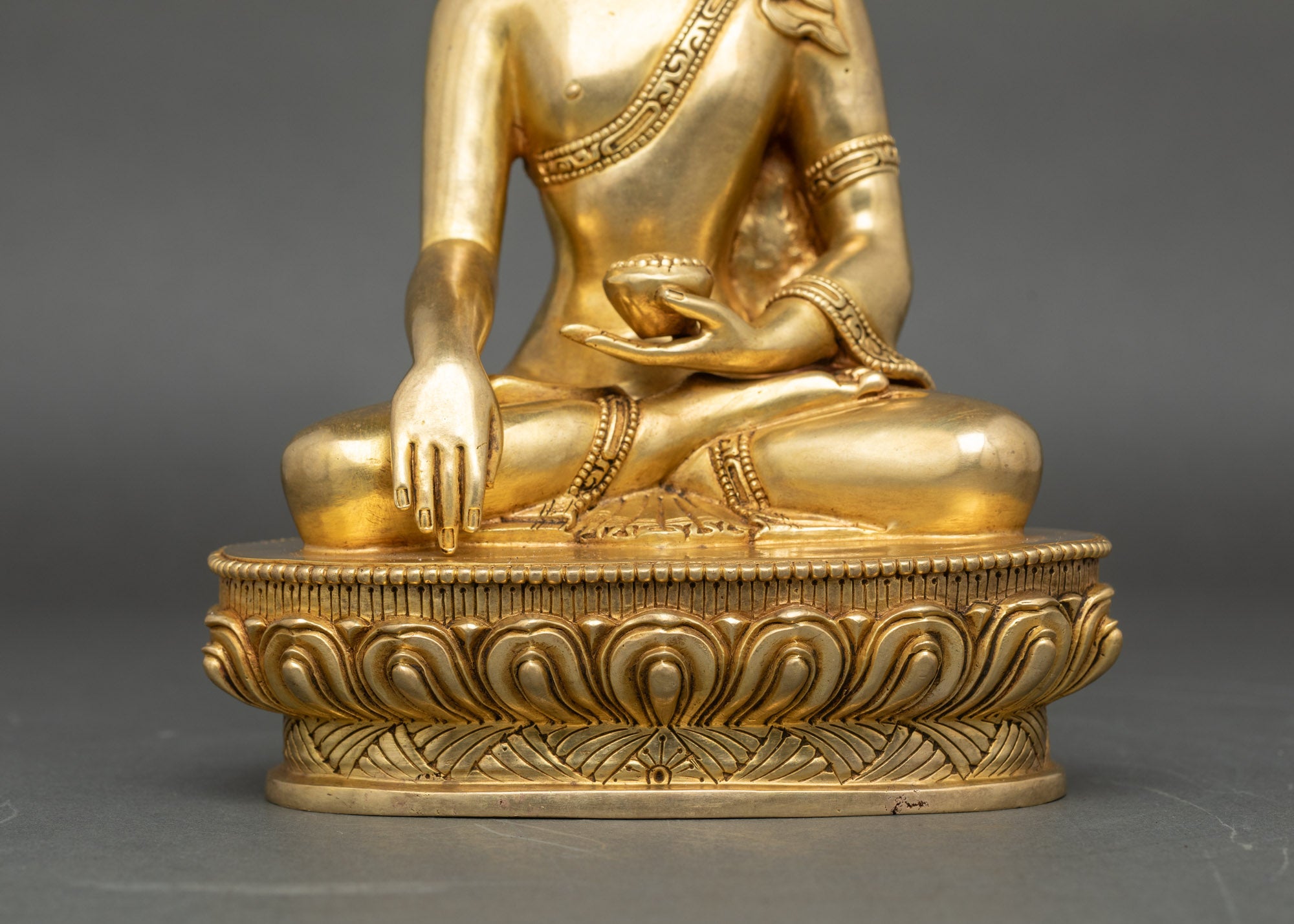 Exquisite Shakyamuni Buddha Statue | Lost-Wax Copper Artwork