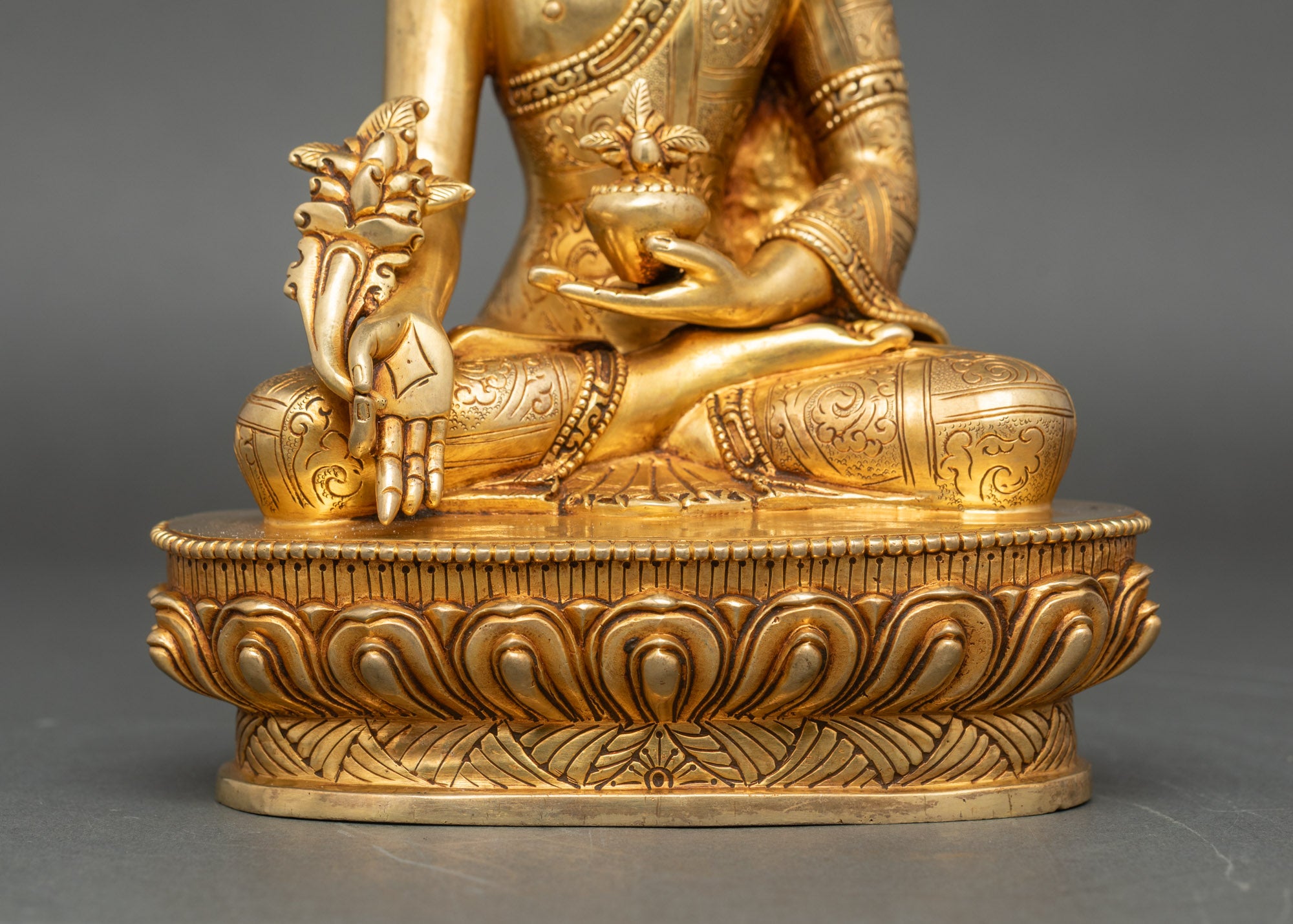 Tibetan Medicine Buddha Statue | Handcrafted Buddhist Figurine