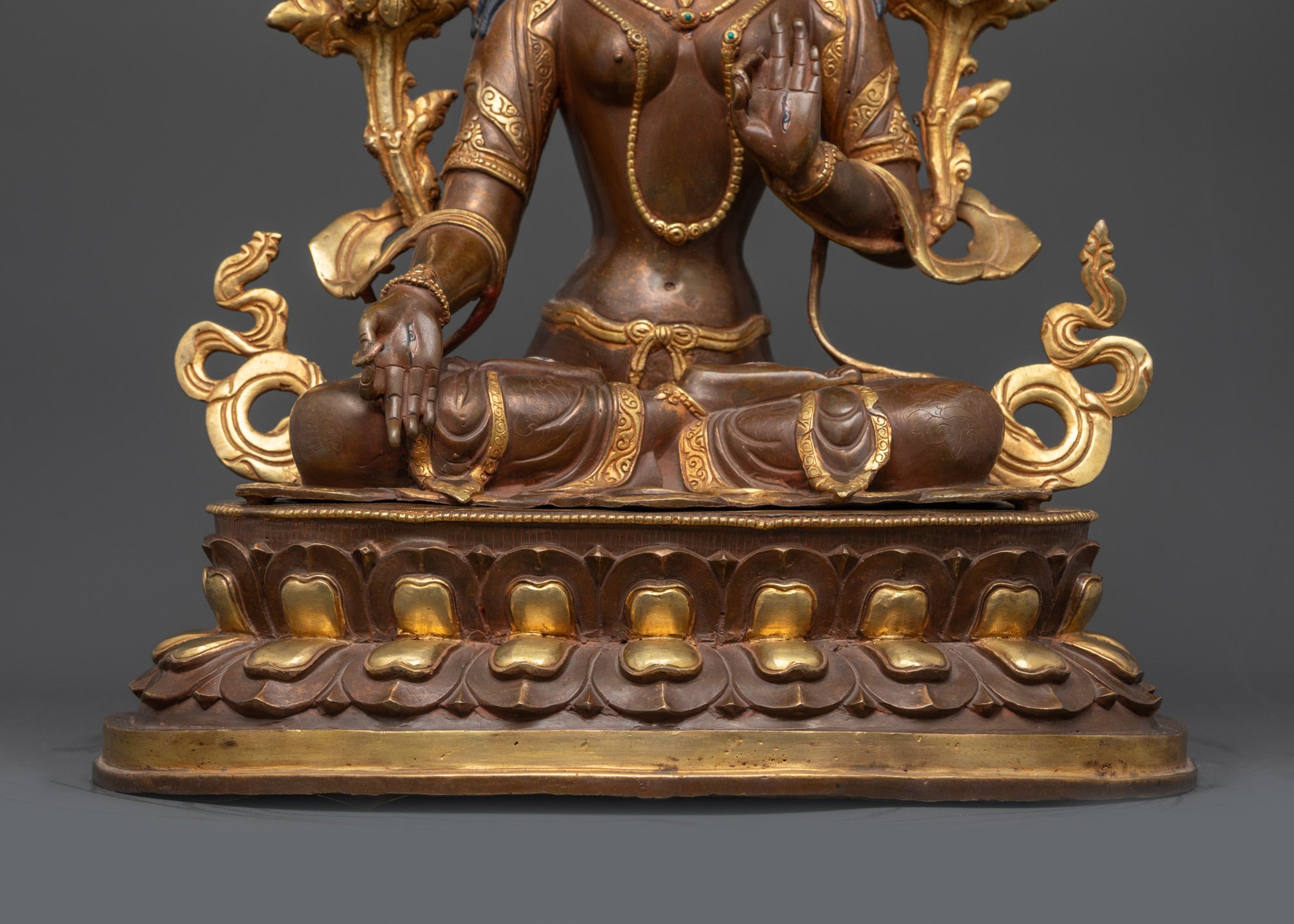 Handcrafted Sapta Lochani White Tara – Tibetan Buddhist Goddess Statue