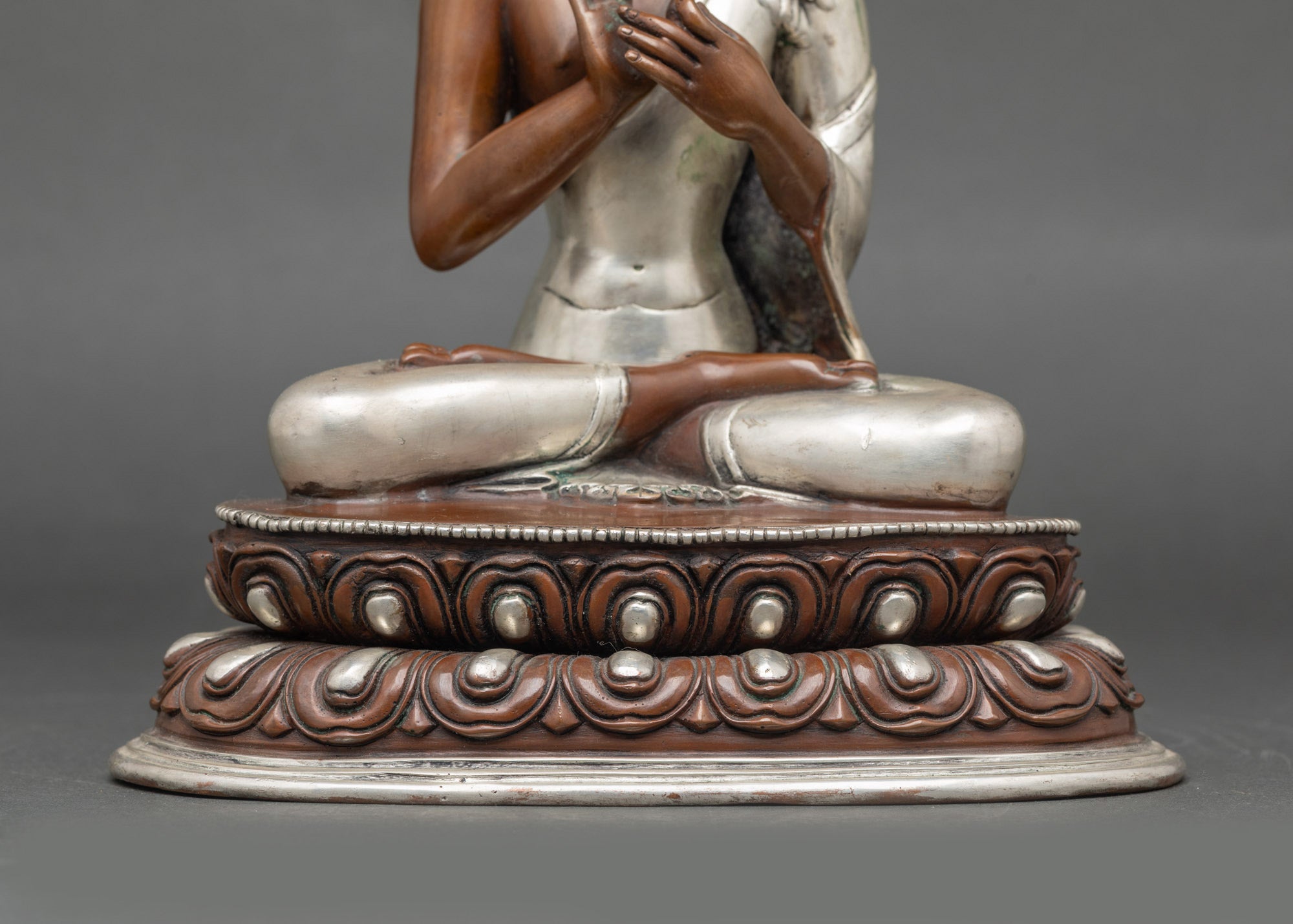 Oxidized Vairocana Buddha Sculpture -Buddha of Purification