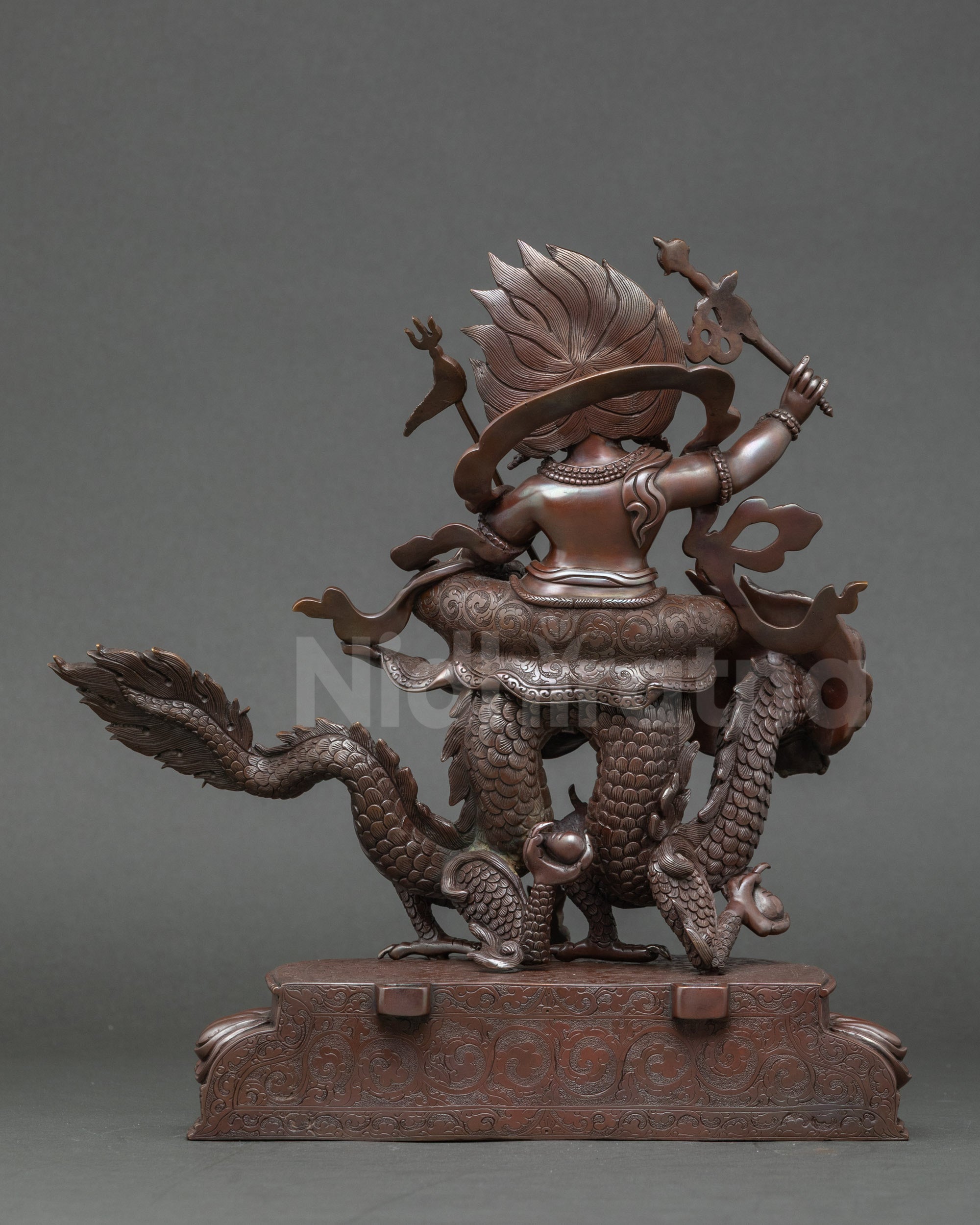 White Dzambhala Statue: Tibetan Deity of protection and Wealth
