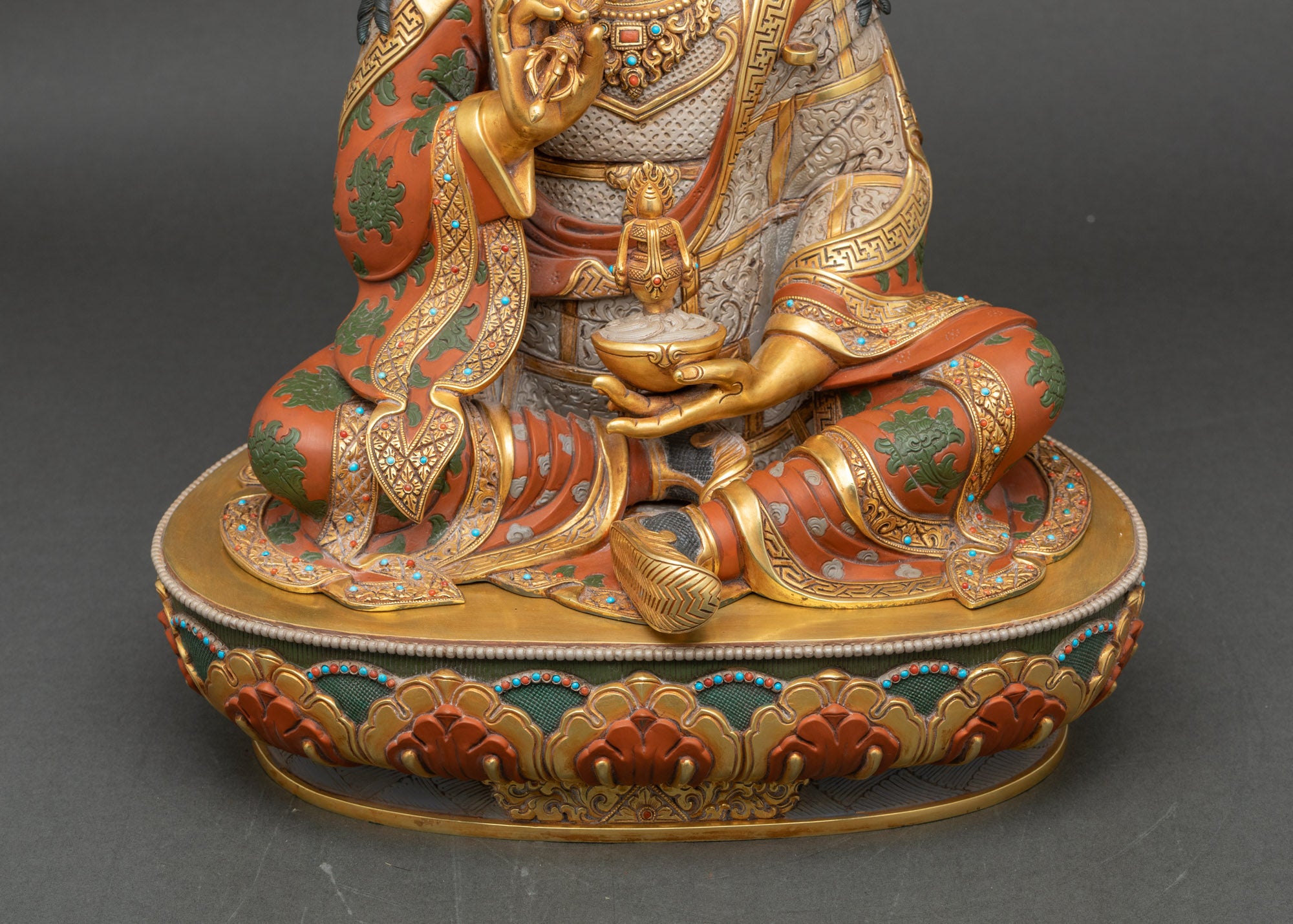 Hand-painted Tsokye Dorje Statue | Spiritual Vajra Guru Figurine