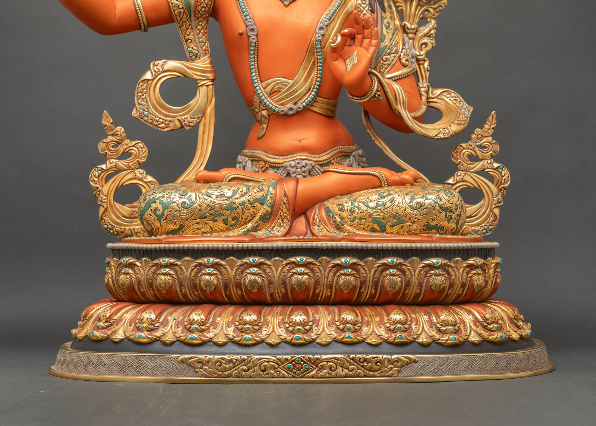 Grand Bodhisattva Manjushri Statue from Nepal | Buddhist Home Decor