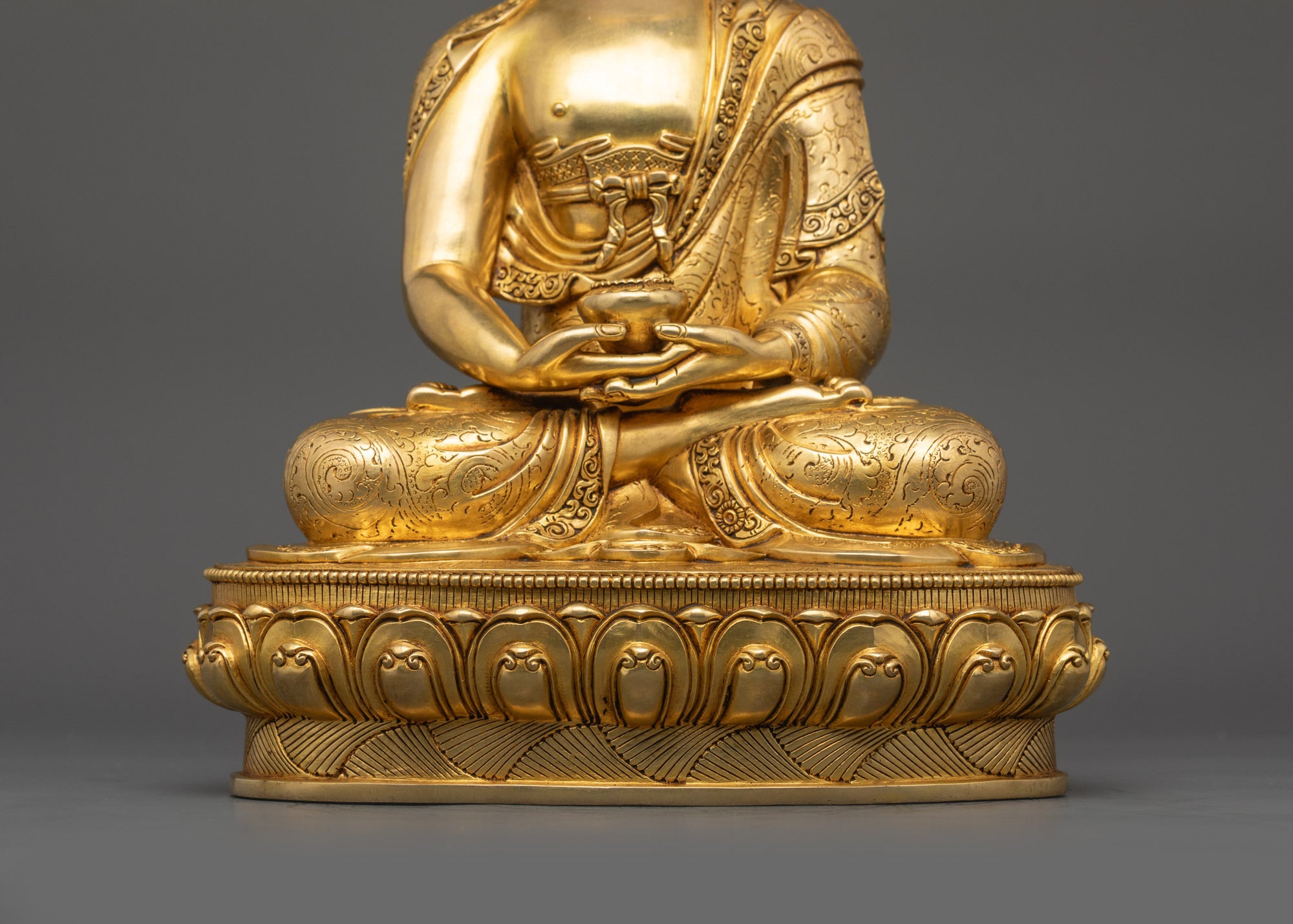 Meditating Amitabha Buddha Statue | Buddhist Artwork from Nepal