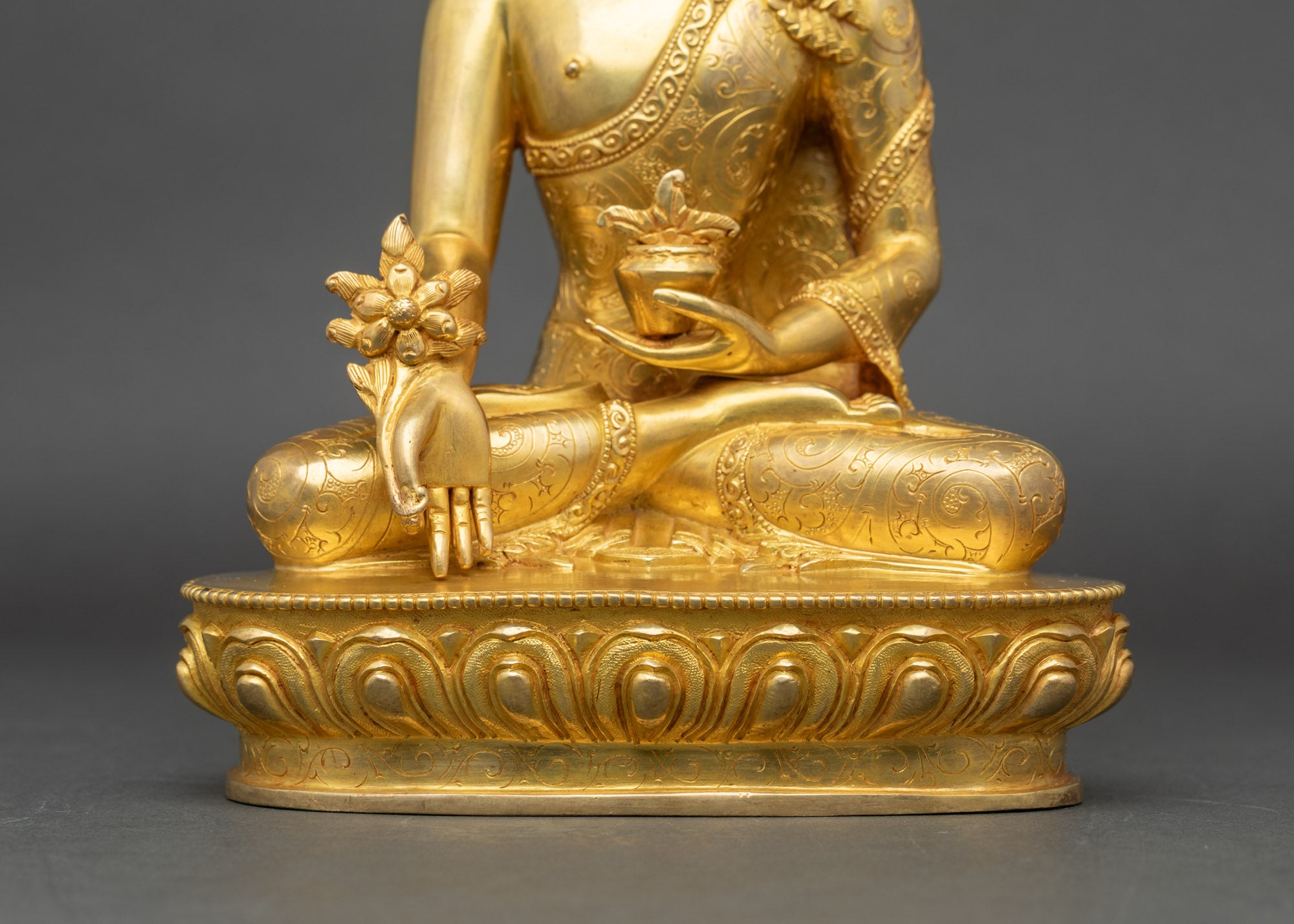Healing Buddha Bhaisajyaguru Statue | Traditional Nepalese Artwork