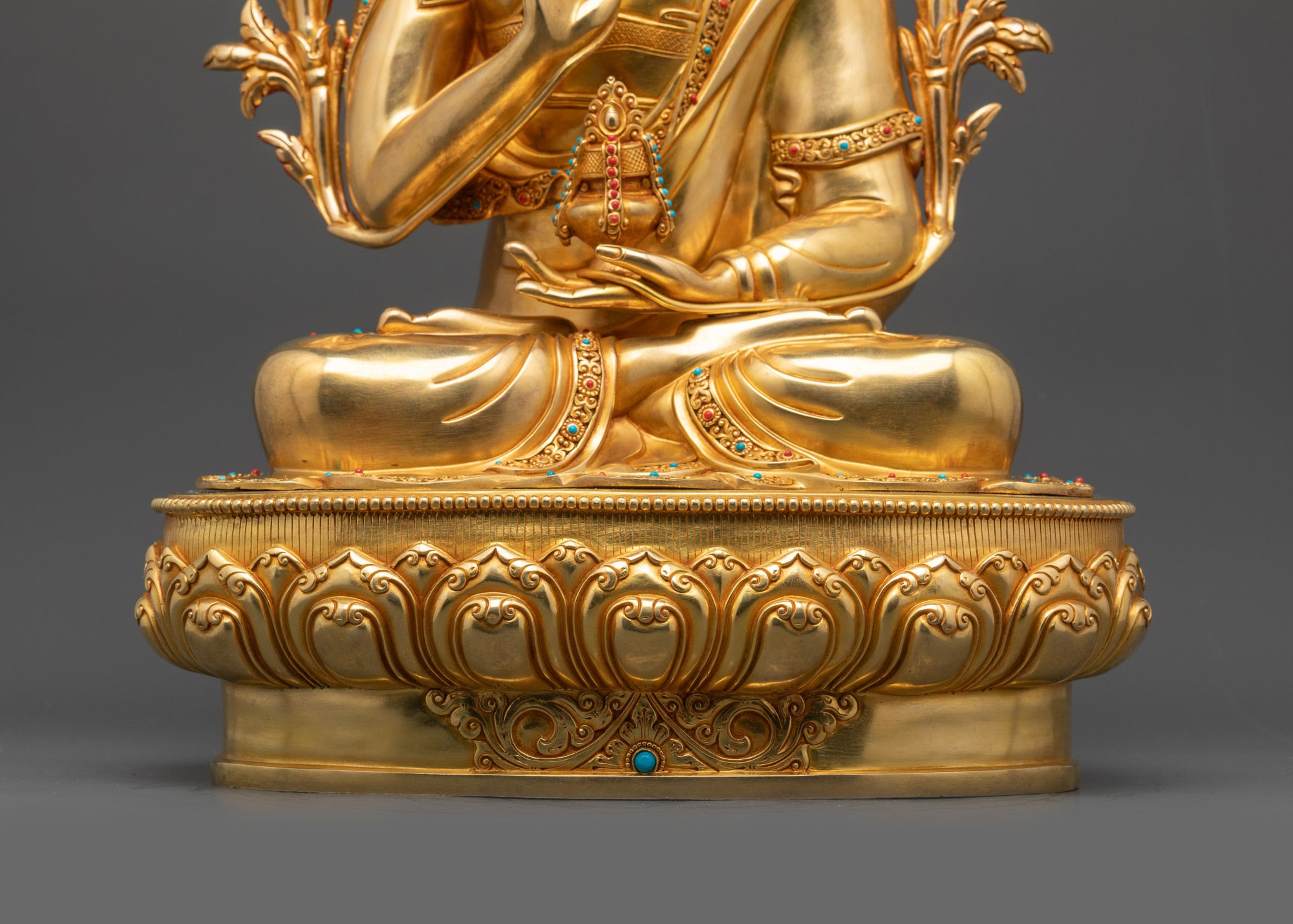 16" Nepalese Je Tsongkhapa Sculpture | Enlightened Lama of Wisdom