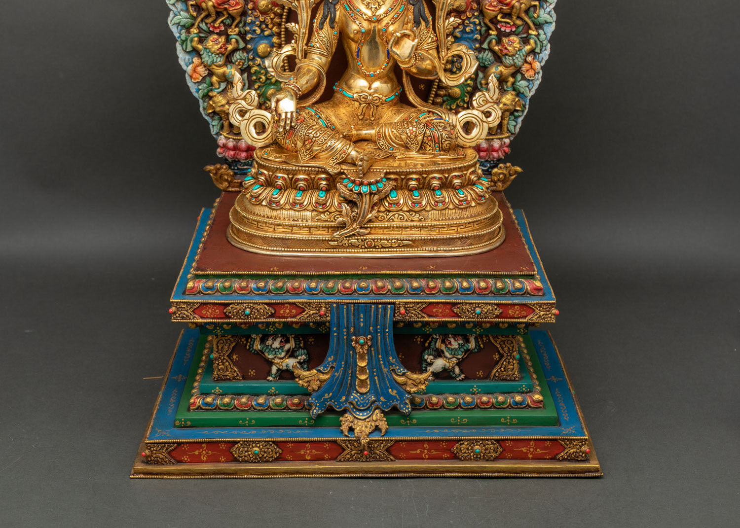 Green Tara Statue | Nepalese Newari Craftsmanship