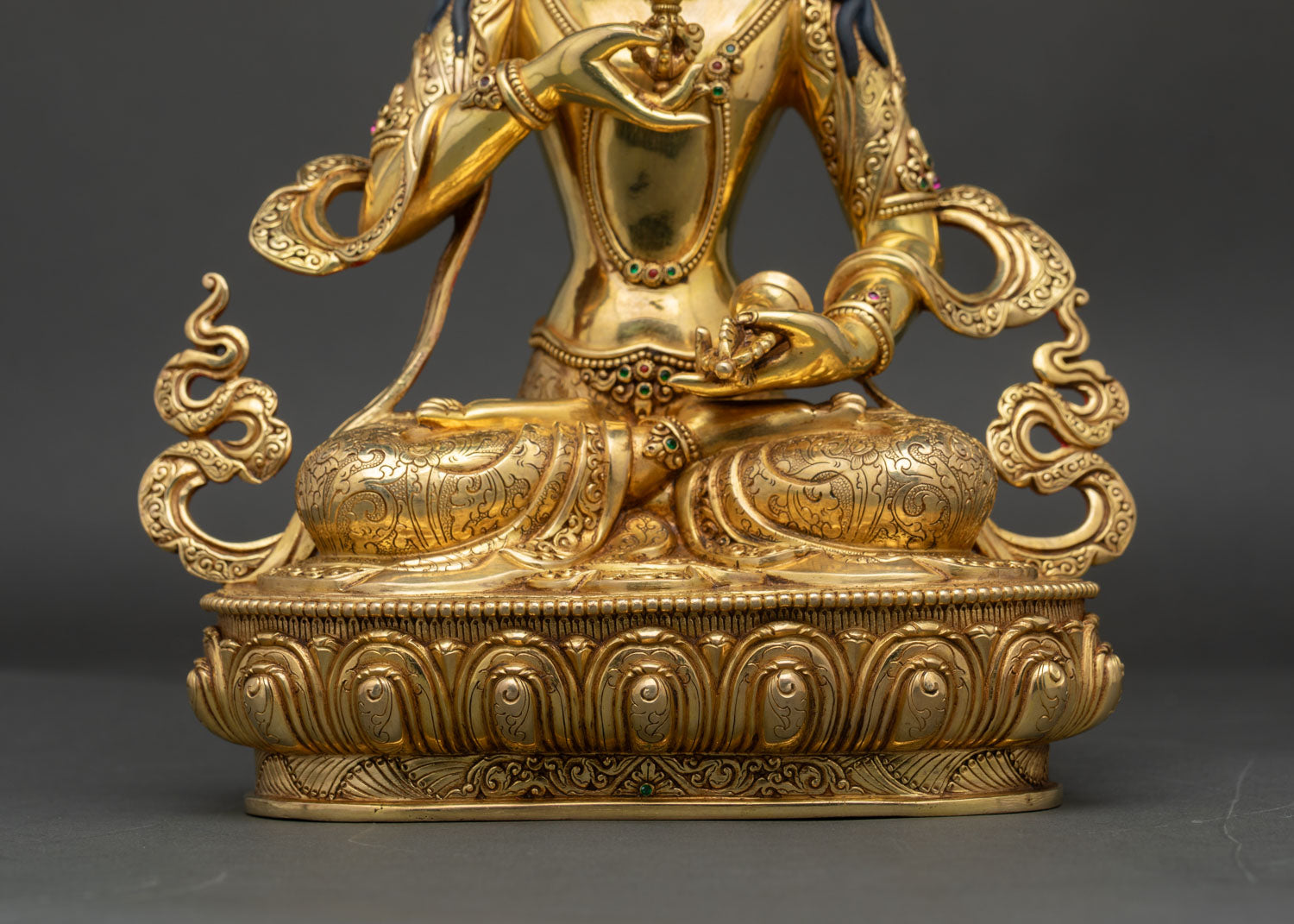 Vajrasattva Statue | 24K Gold Fire-Gilded Copper Artwork