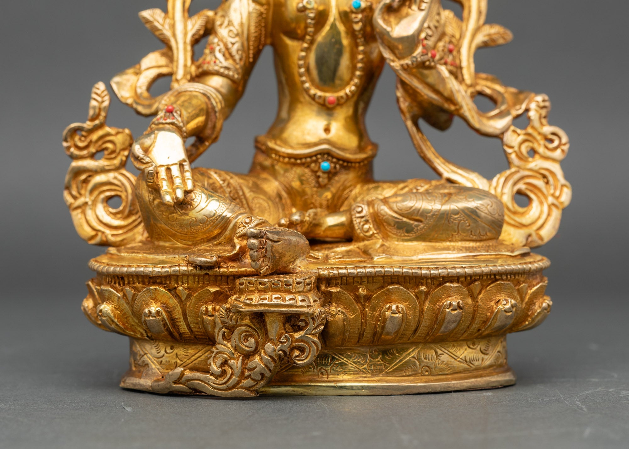 Green Tara Statue – Himalayan Copper Deity for Meditation