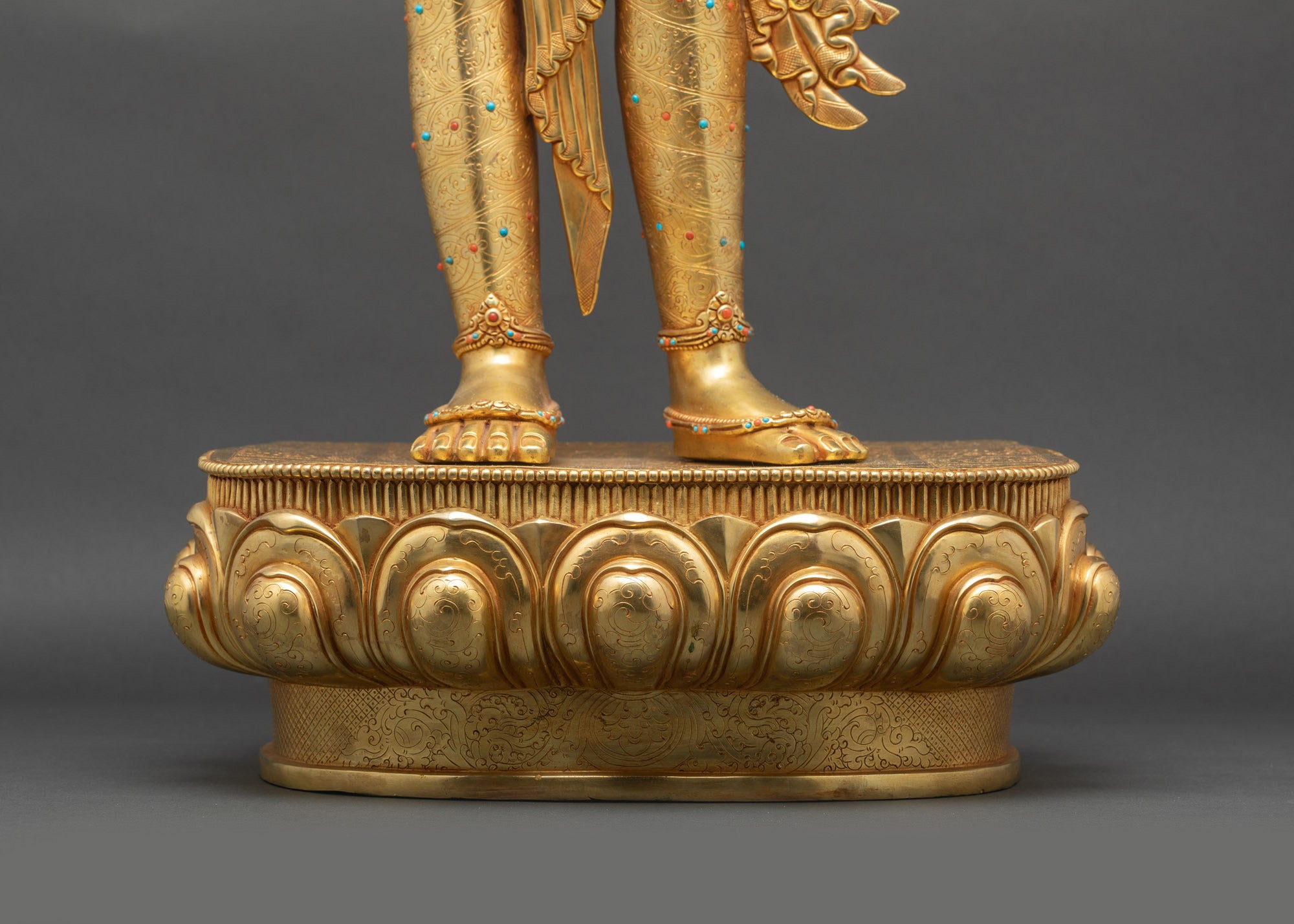 Bodhisattva Lokeshvara Statue | Handcrafted Nepalese Spiritual Artwork